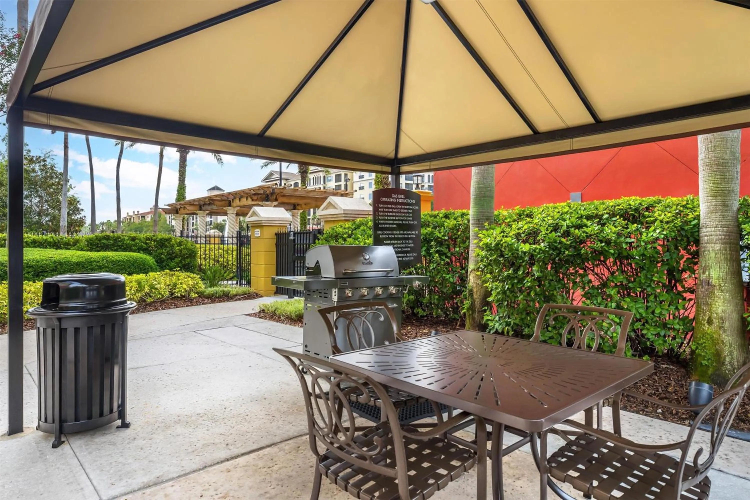 Patio in Hilton Grand Vacations Club Tuscany Village Orlando