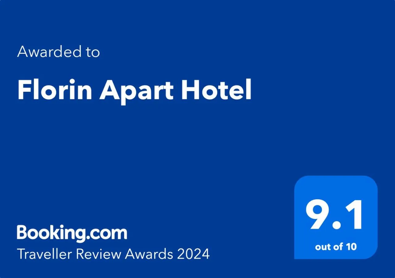 Certificate/Award in Florin Apart Hotel