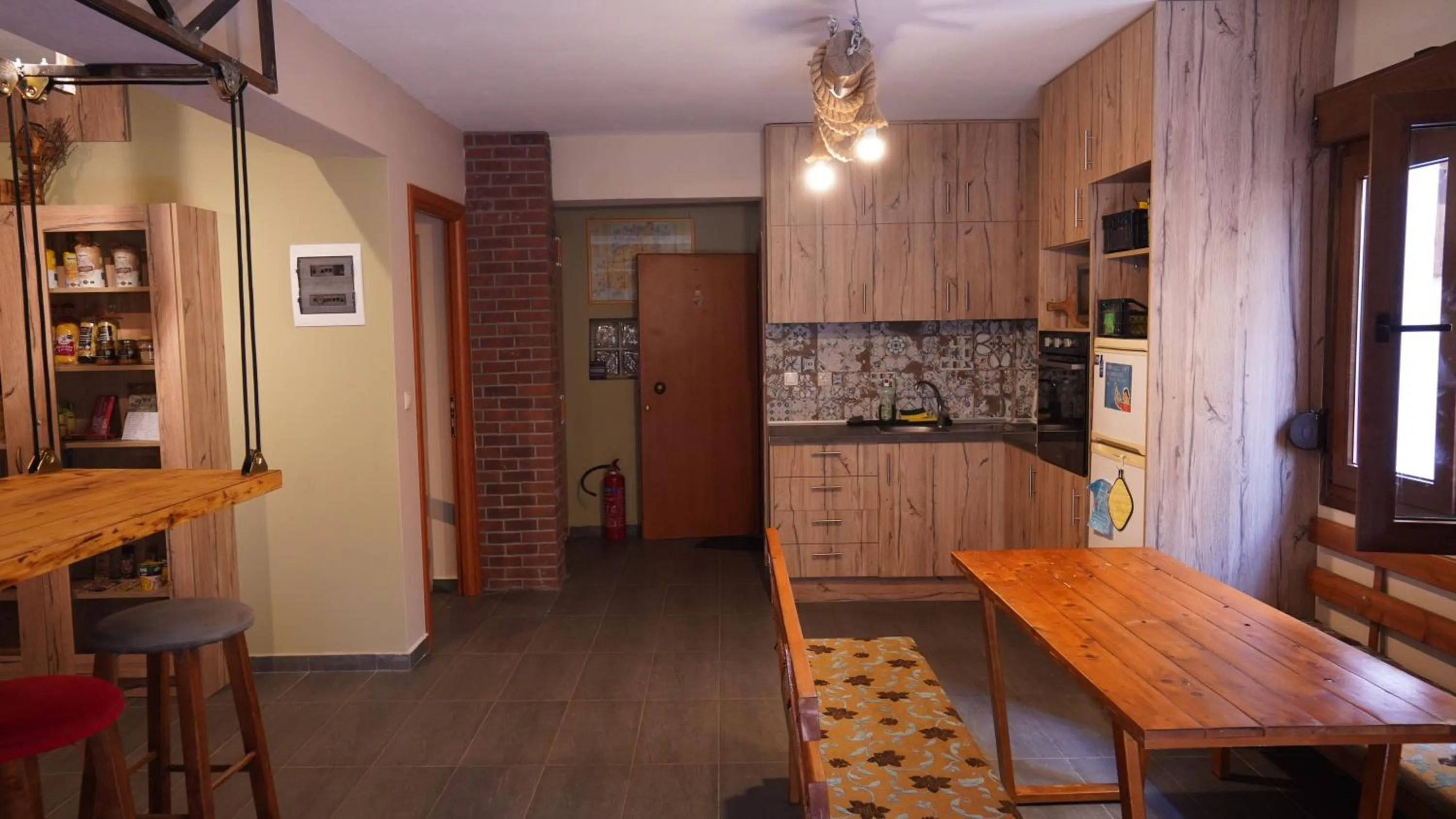 Communal kitchen in Studios Arabas