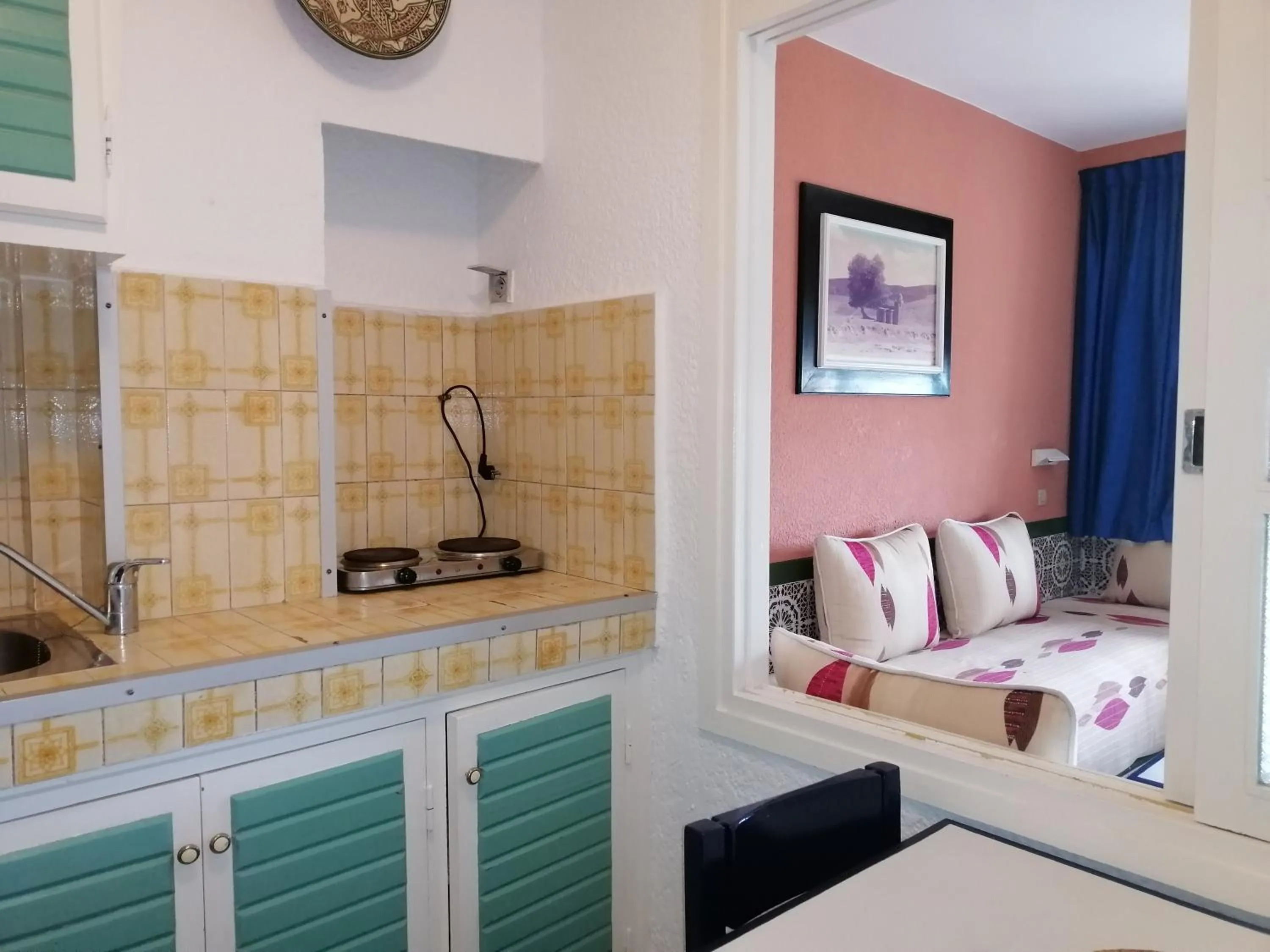Kitchen or kitchenette, Bed in Residence Yasmina Agadir