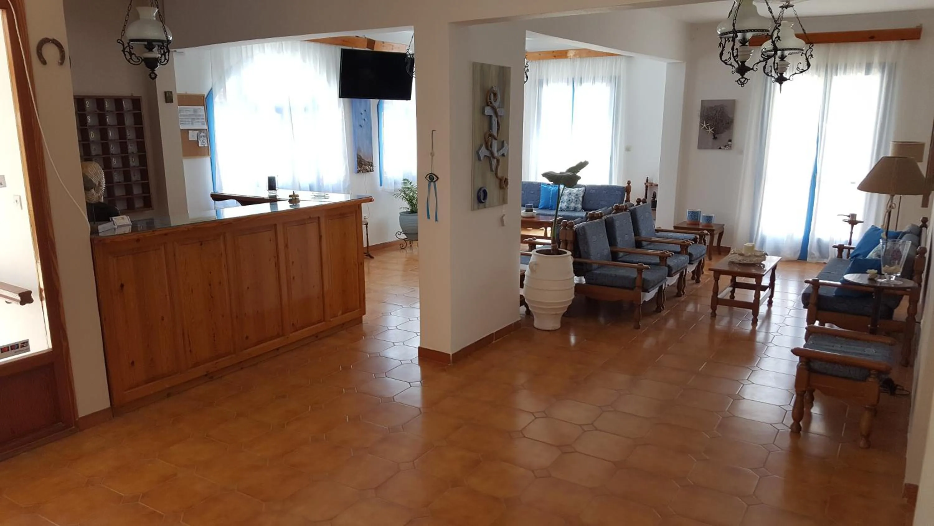 Lobby or reception in Aratos Hotel