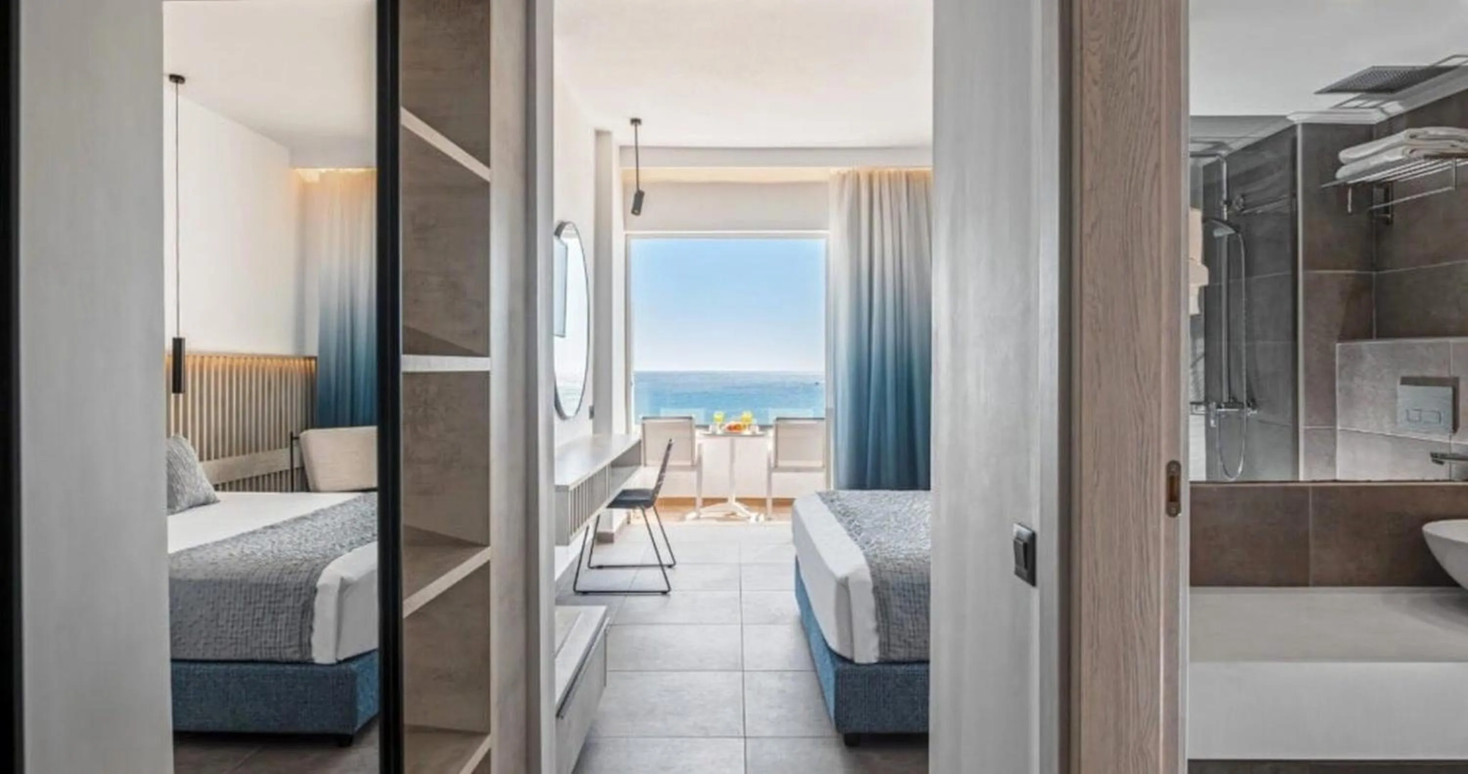 Bed in Blue Sea Beach Resort