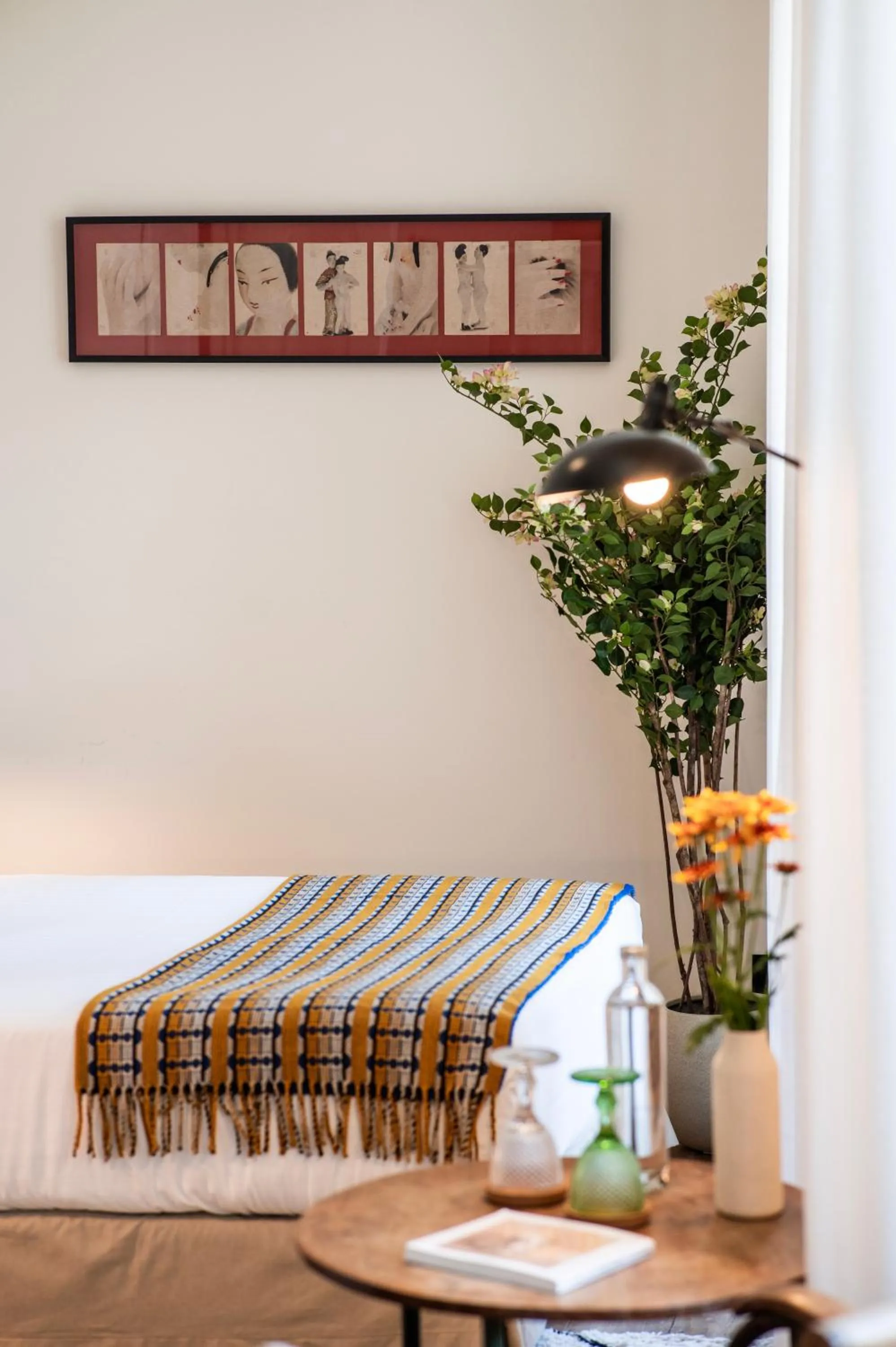 Decorative detail, Bed in Casa das Janelas com Vista