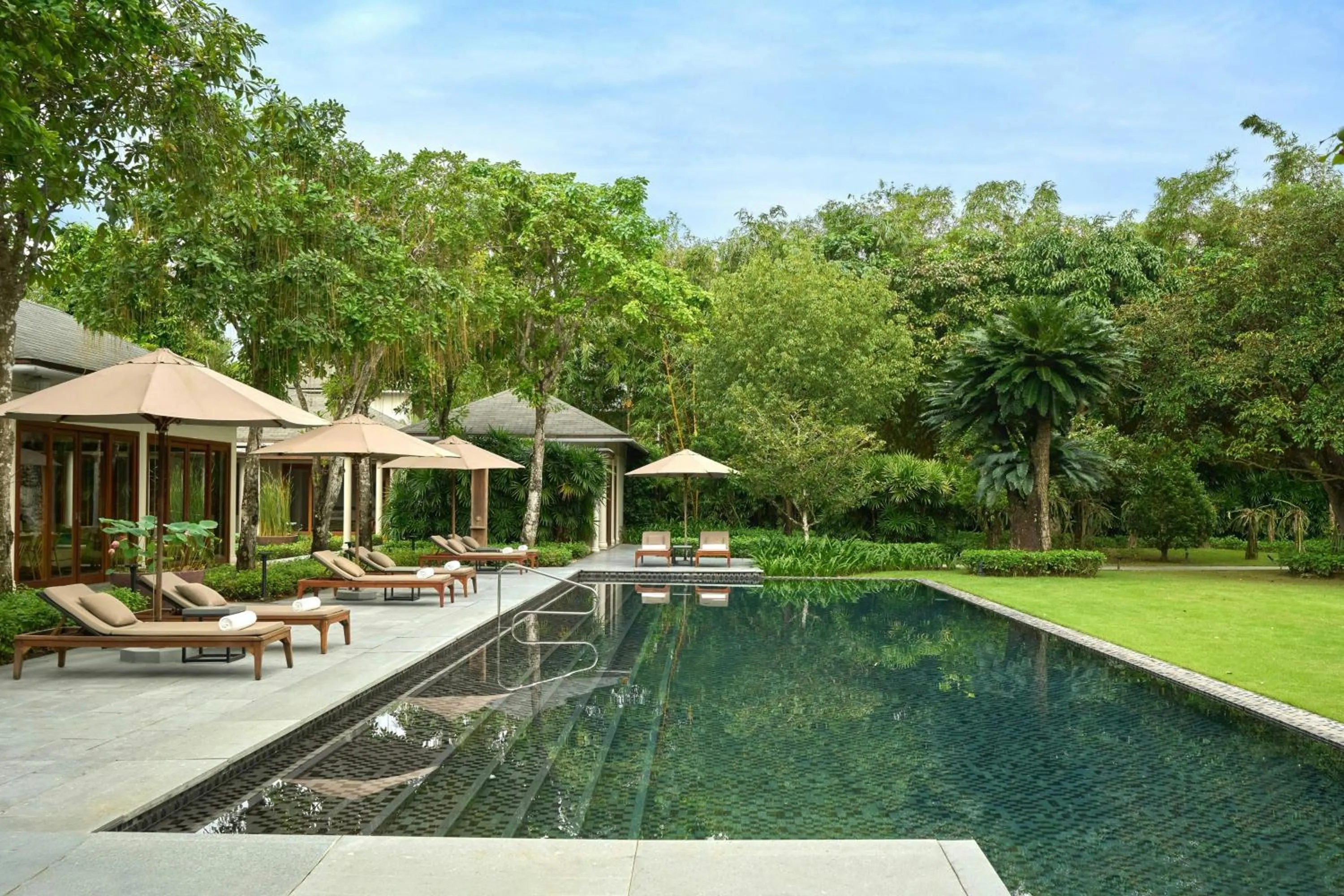 Swimming pool in Legacy Mekong, Can Tho, Autograph Collection