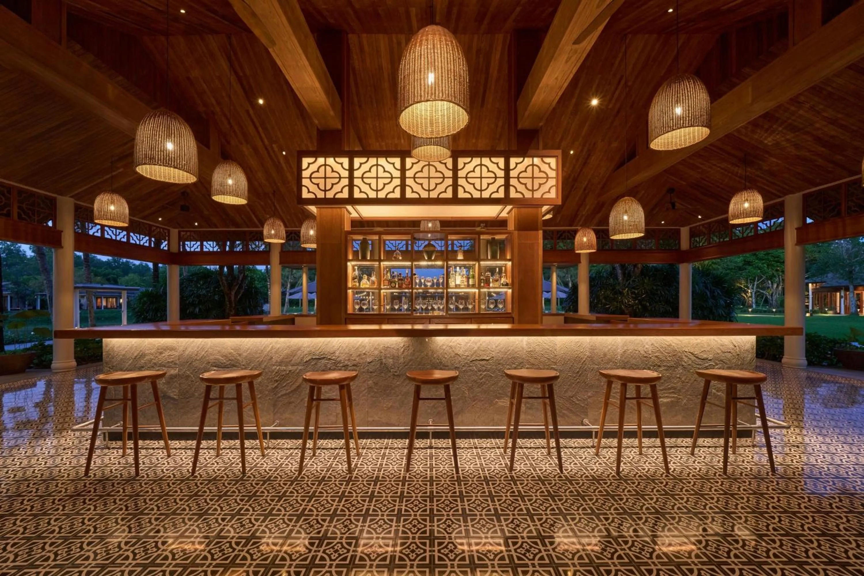 Swimming pool in Legacy Mekong, Can Tho, Autograph Collection