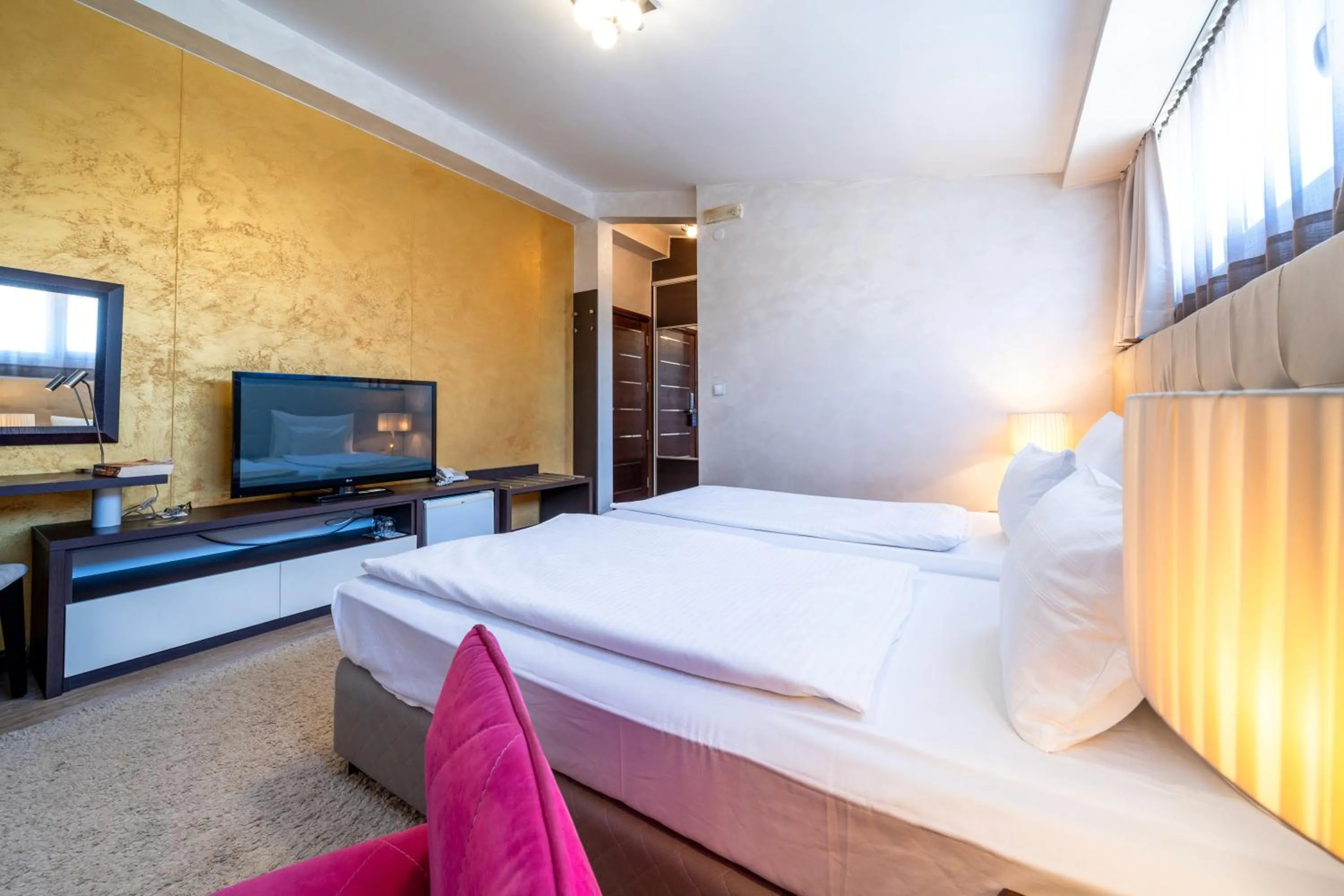 Bed in Hotel Alexandar Lux