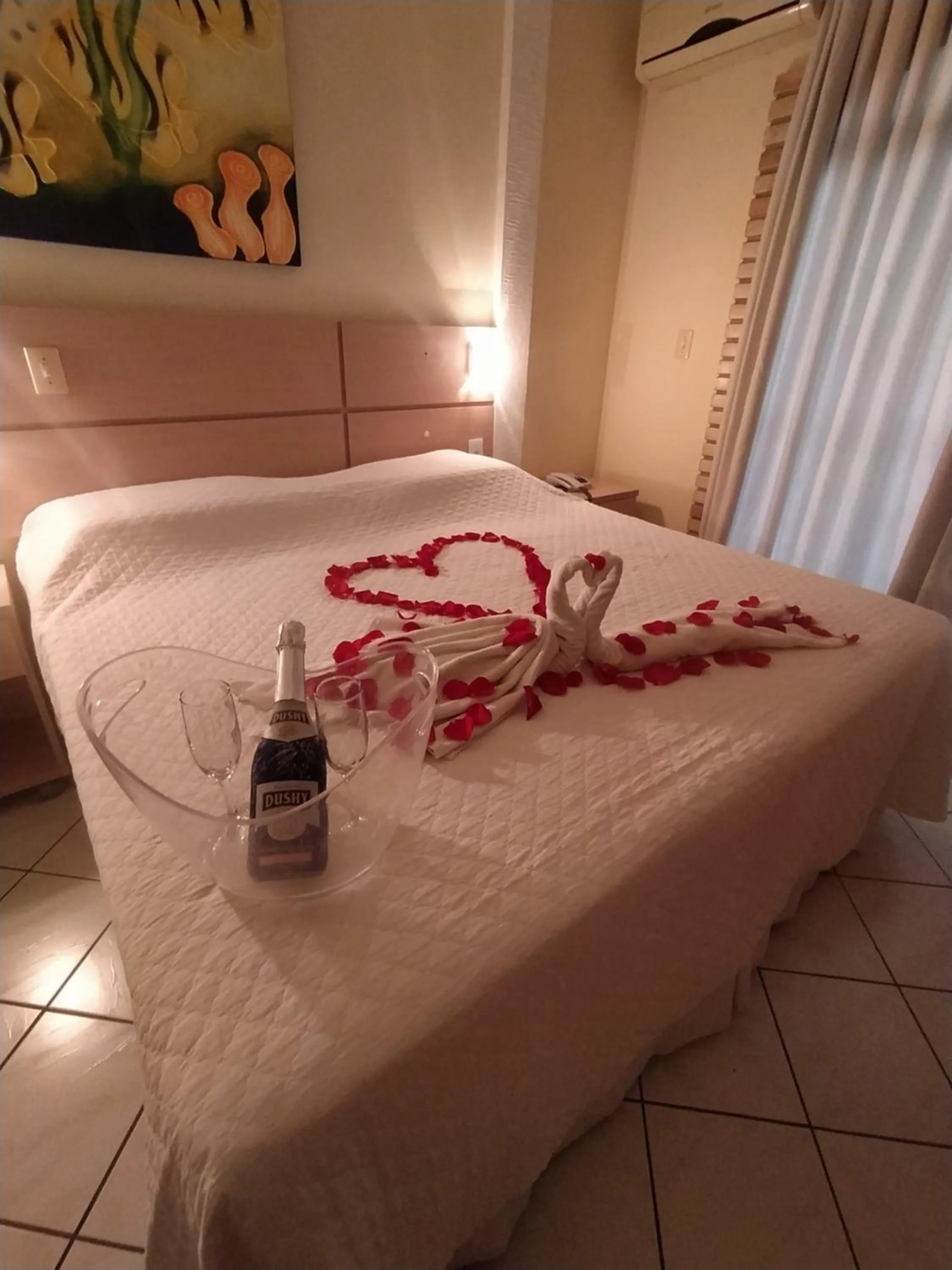 Bed in Hotel Joao de Barro