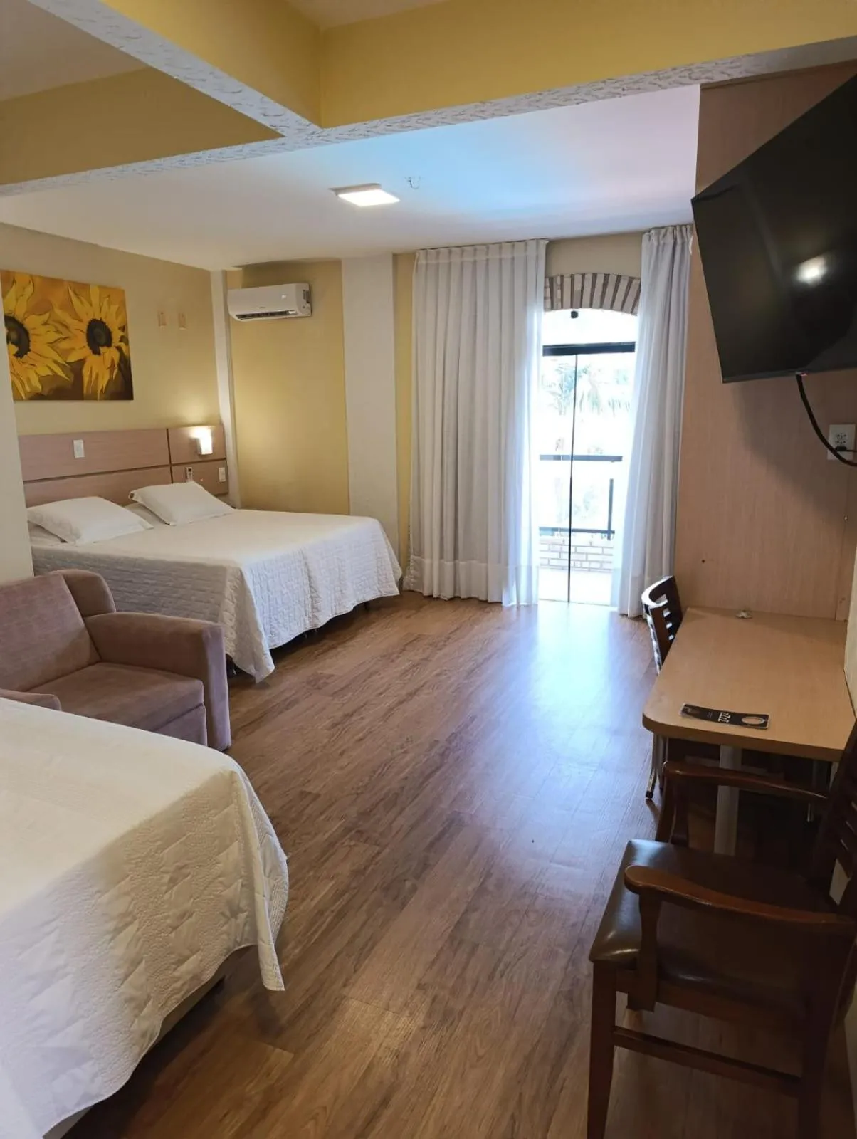 Bed in Hotel Joao de Barro