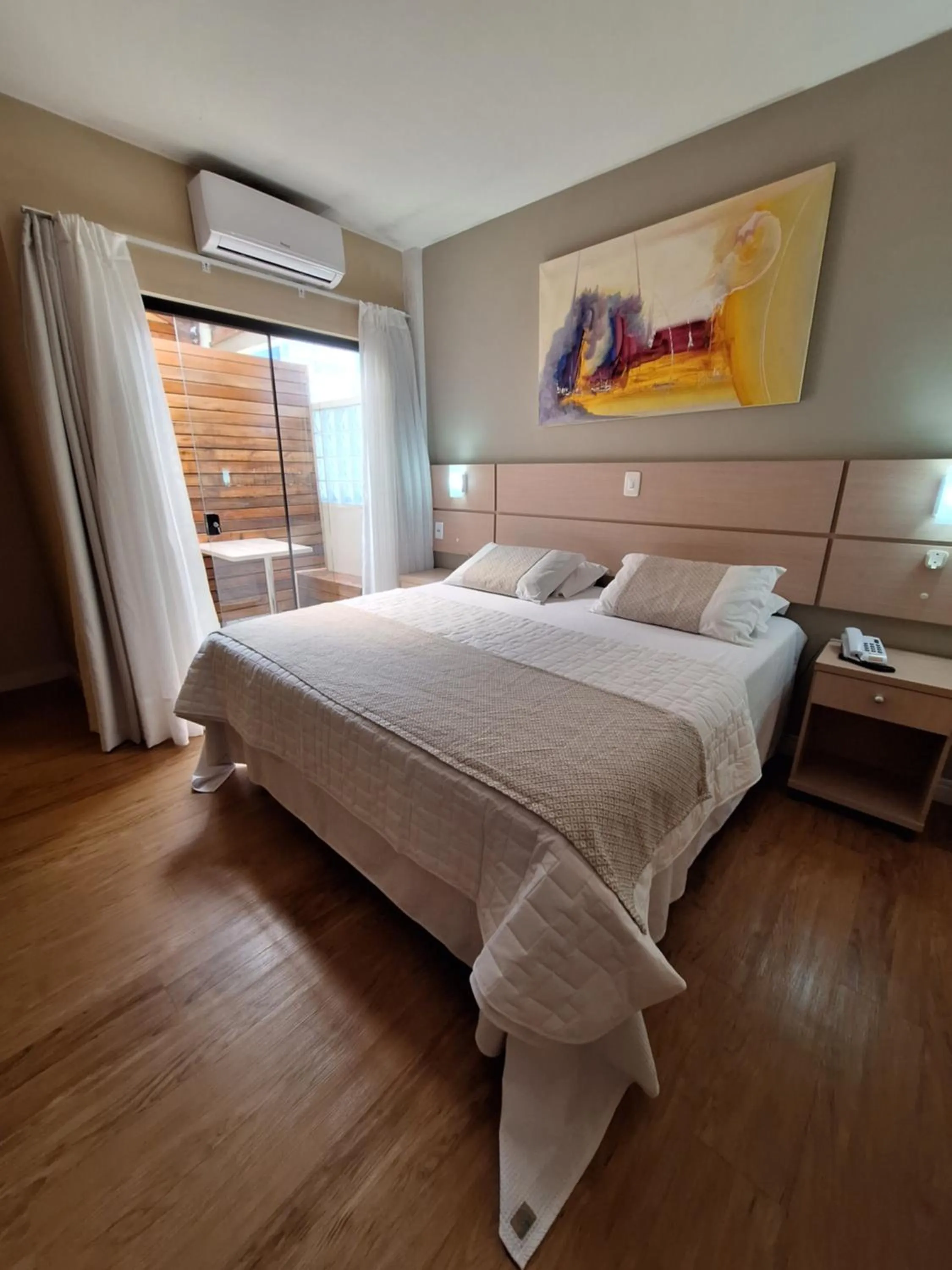 Bed in Hotel Joao de Barro