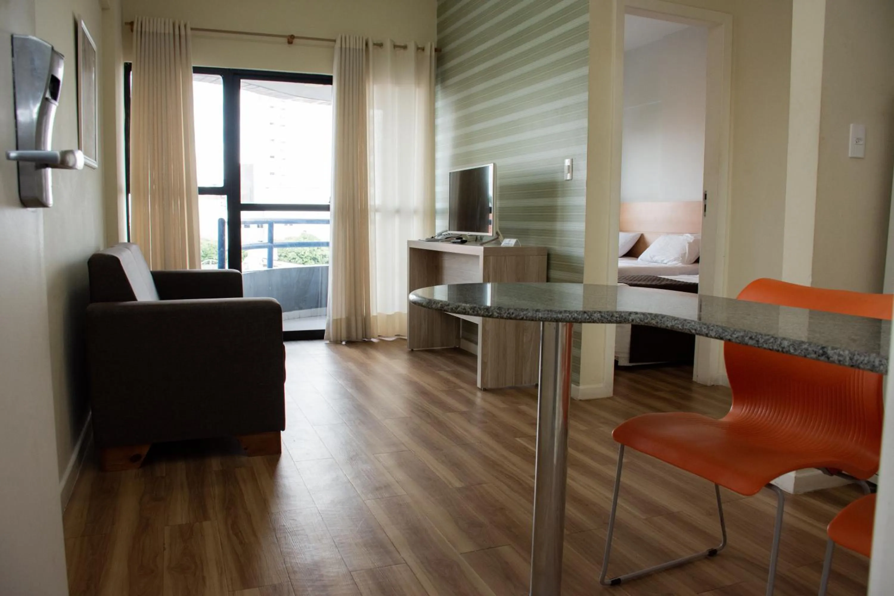 View (from property/room), Bed in Classe Apart Hotel