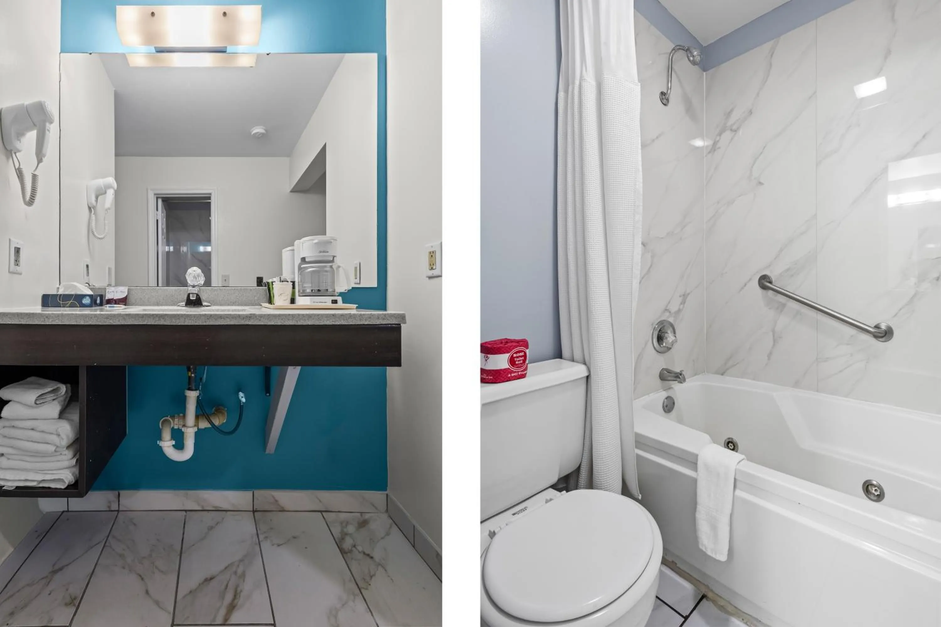 Bathroom in Capital O First Heritage Inn Rantoul IL I 57