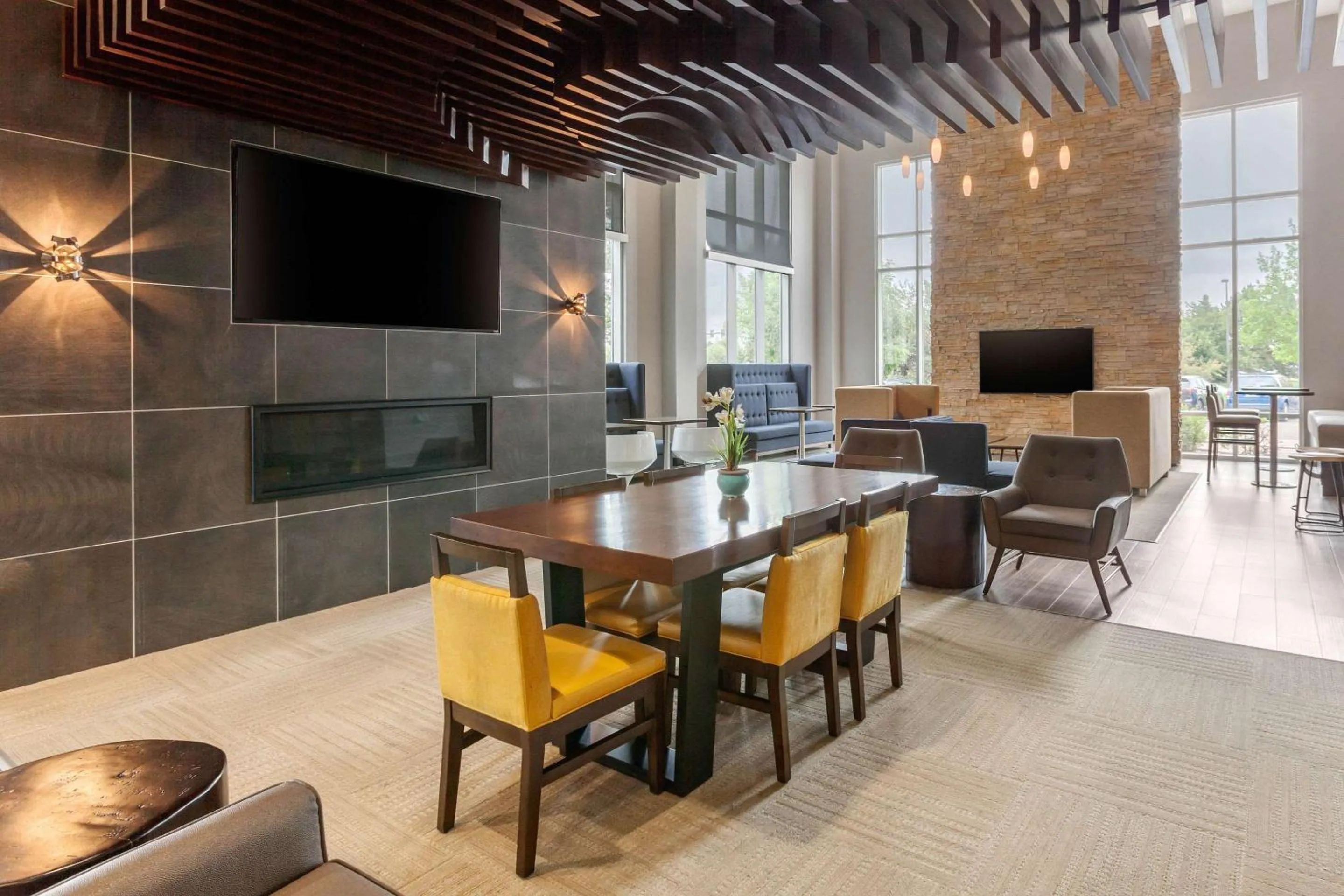 Lobby or reception in Cambria Hotel Denver International Airport