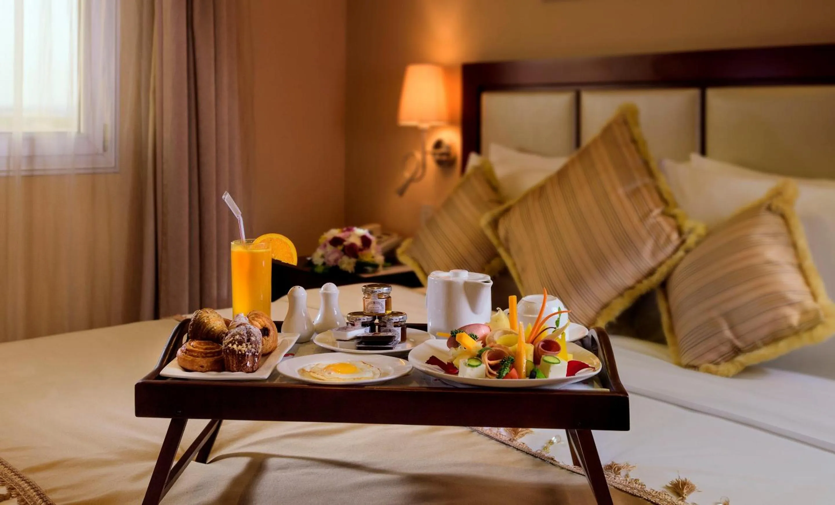 Bed in Coral Jubail Hotel