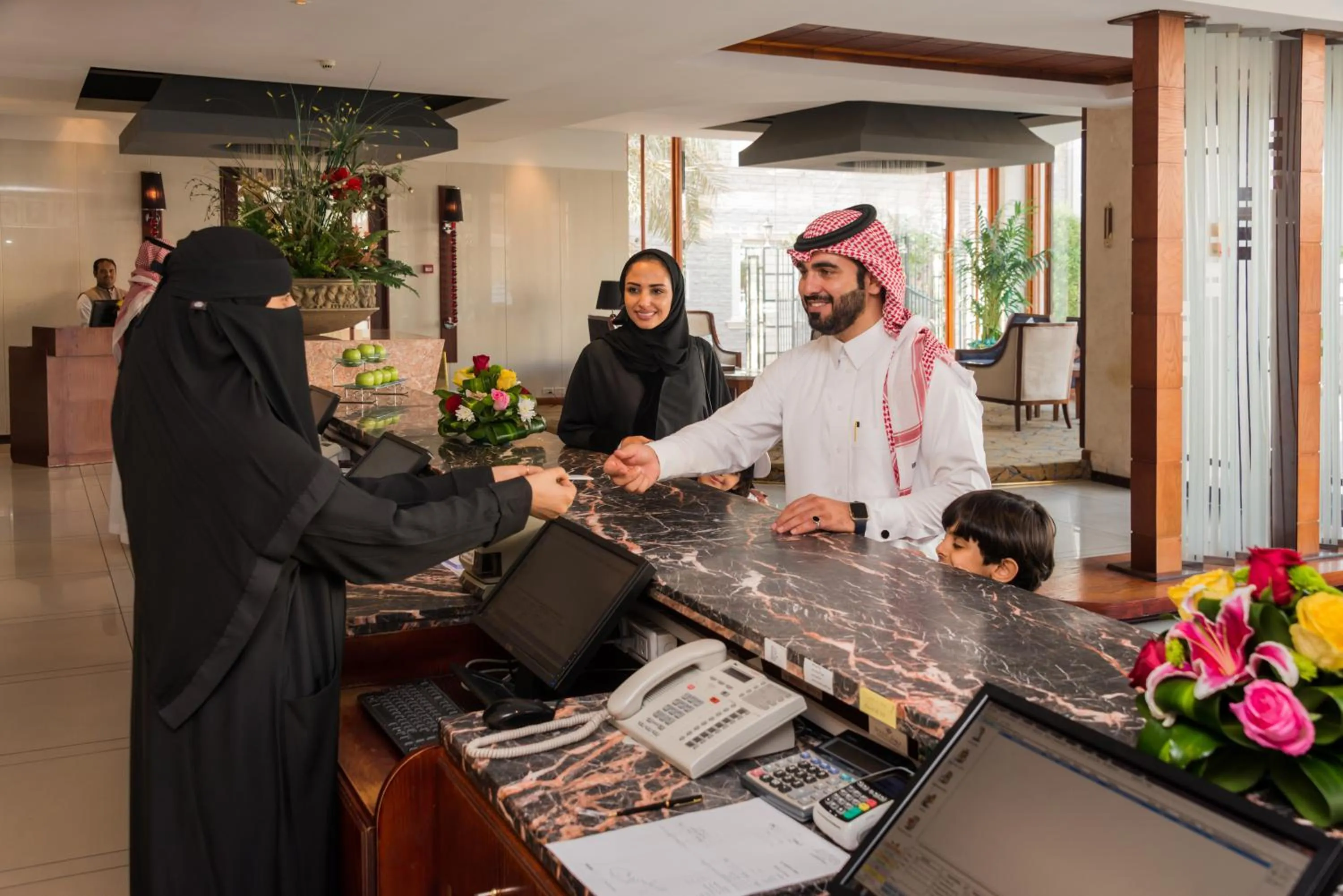 Staff in Boudl Gardenia Resort