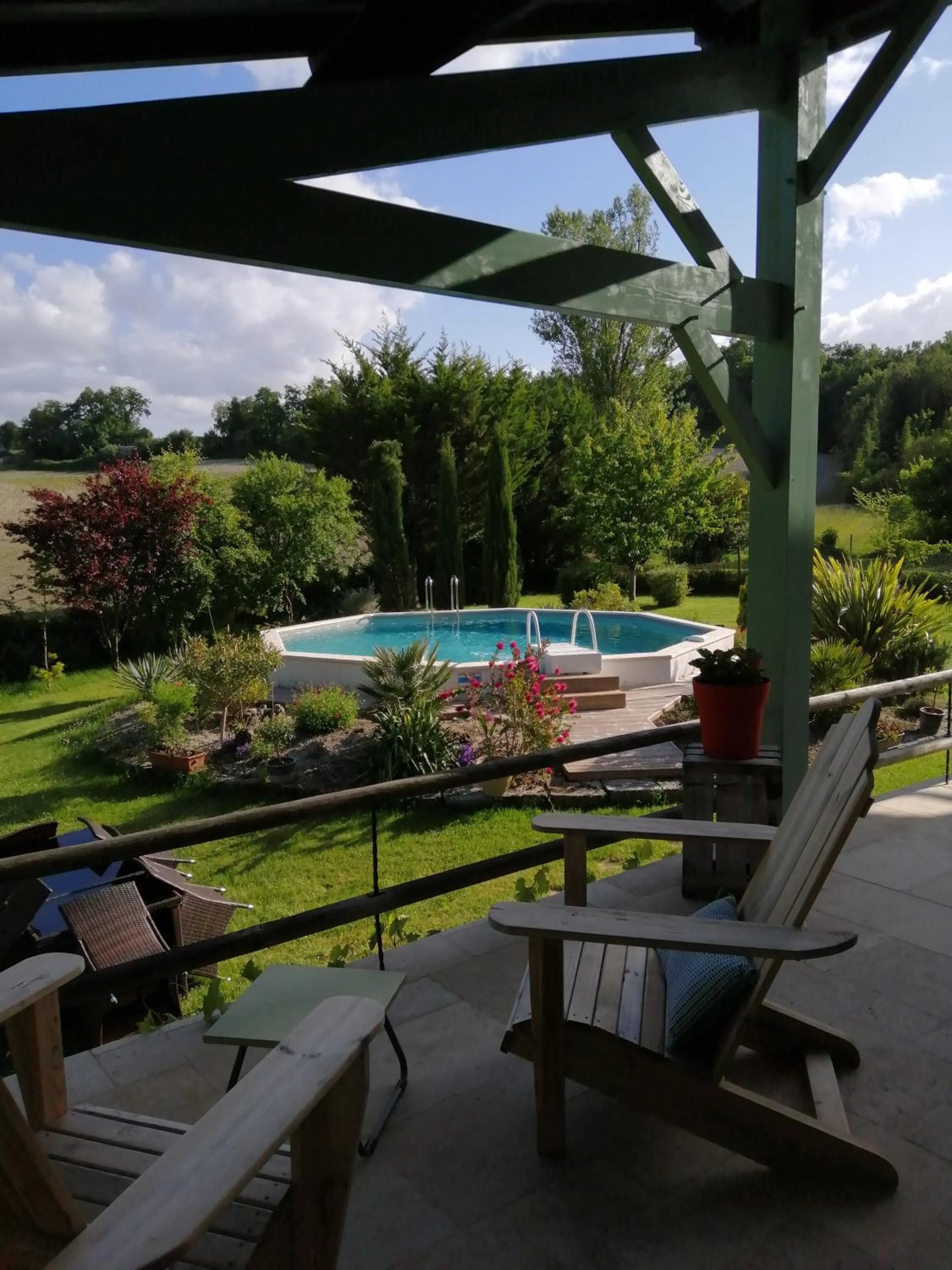 Balcony/Terrace in Chambres d'hôtes Le Muguet