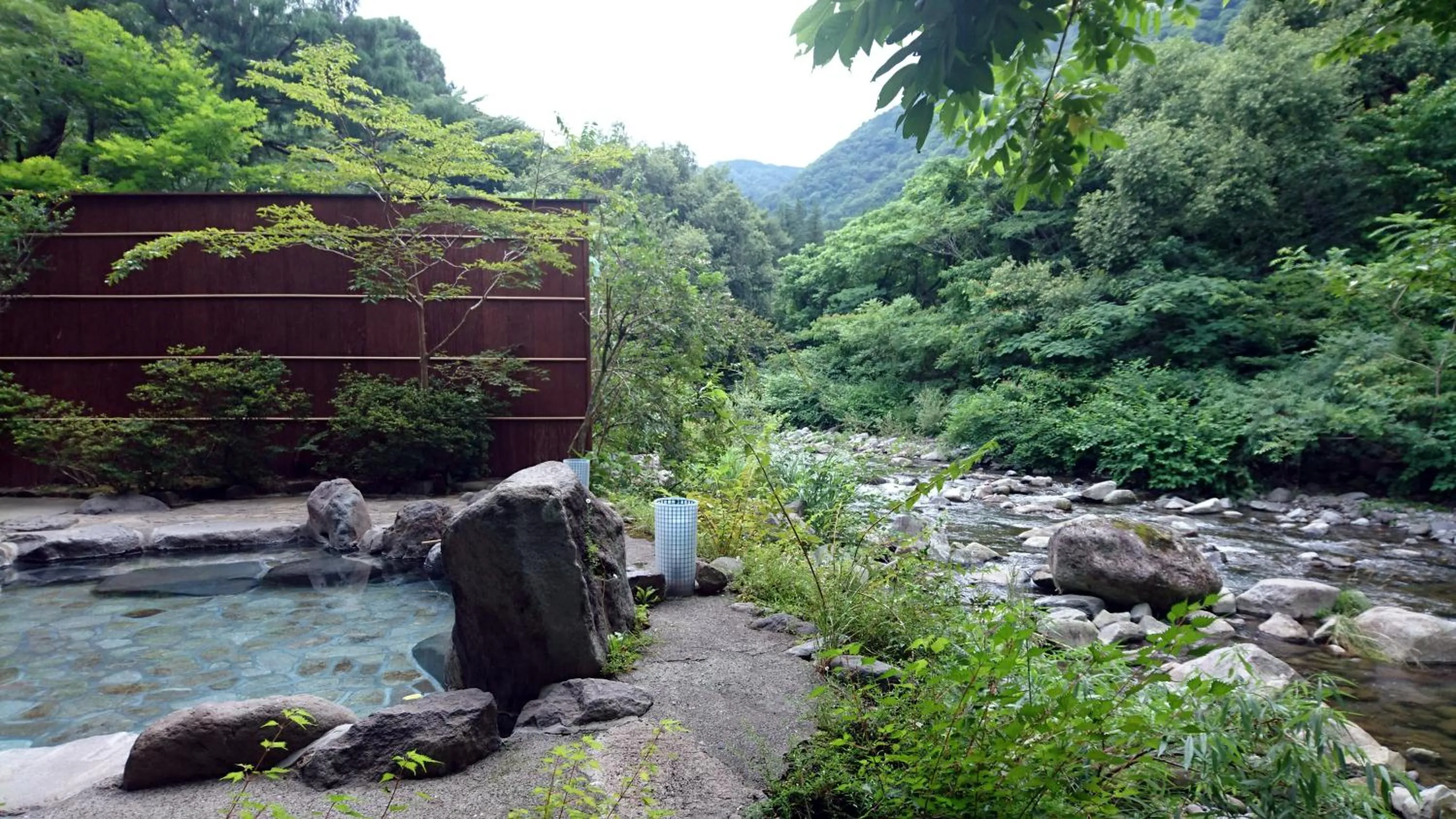 Open Air Bath in Ryokan Kijitei Hoeiso