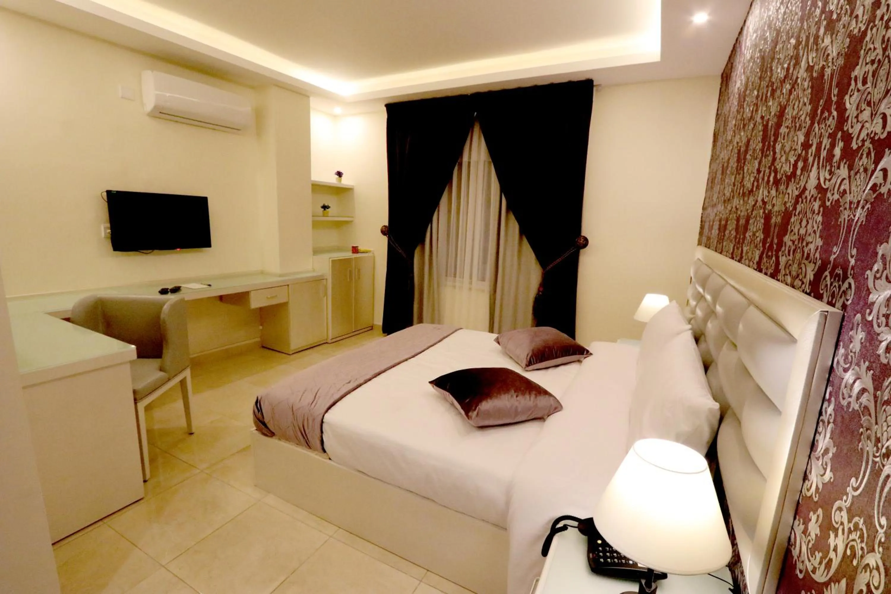 Decorative detail, Bed in Beirut Hotel 1