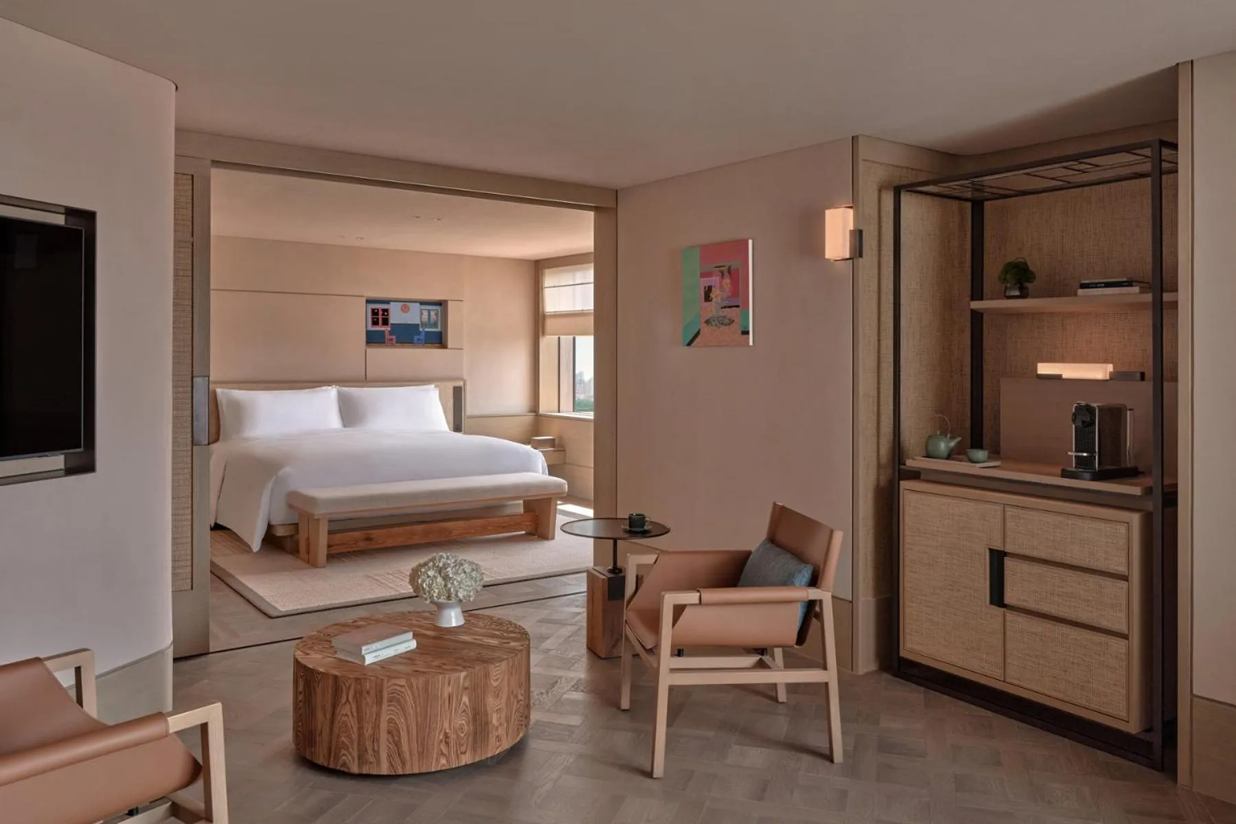 Living room, Bed in Alila Shanghai