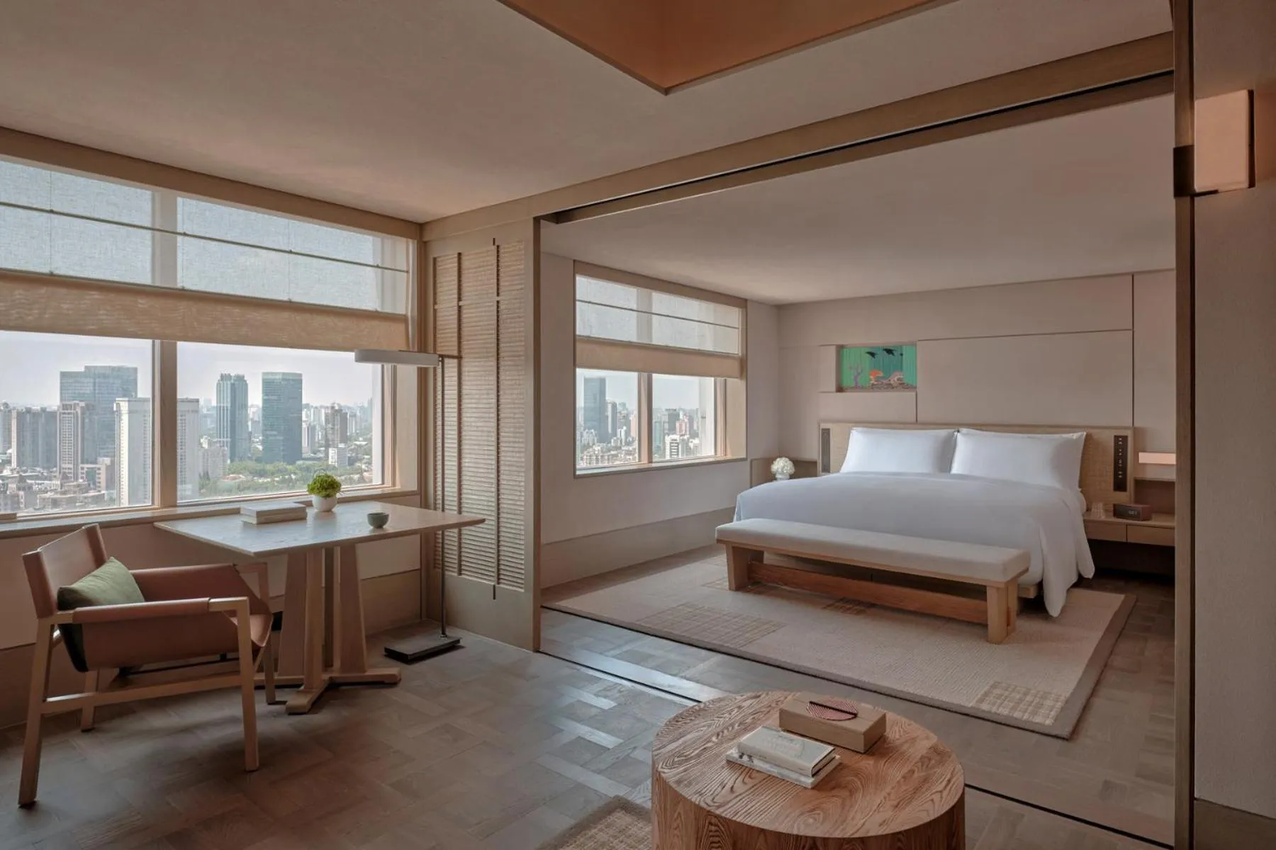 Photo of the whole room, Bed in Alila Shanghai