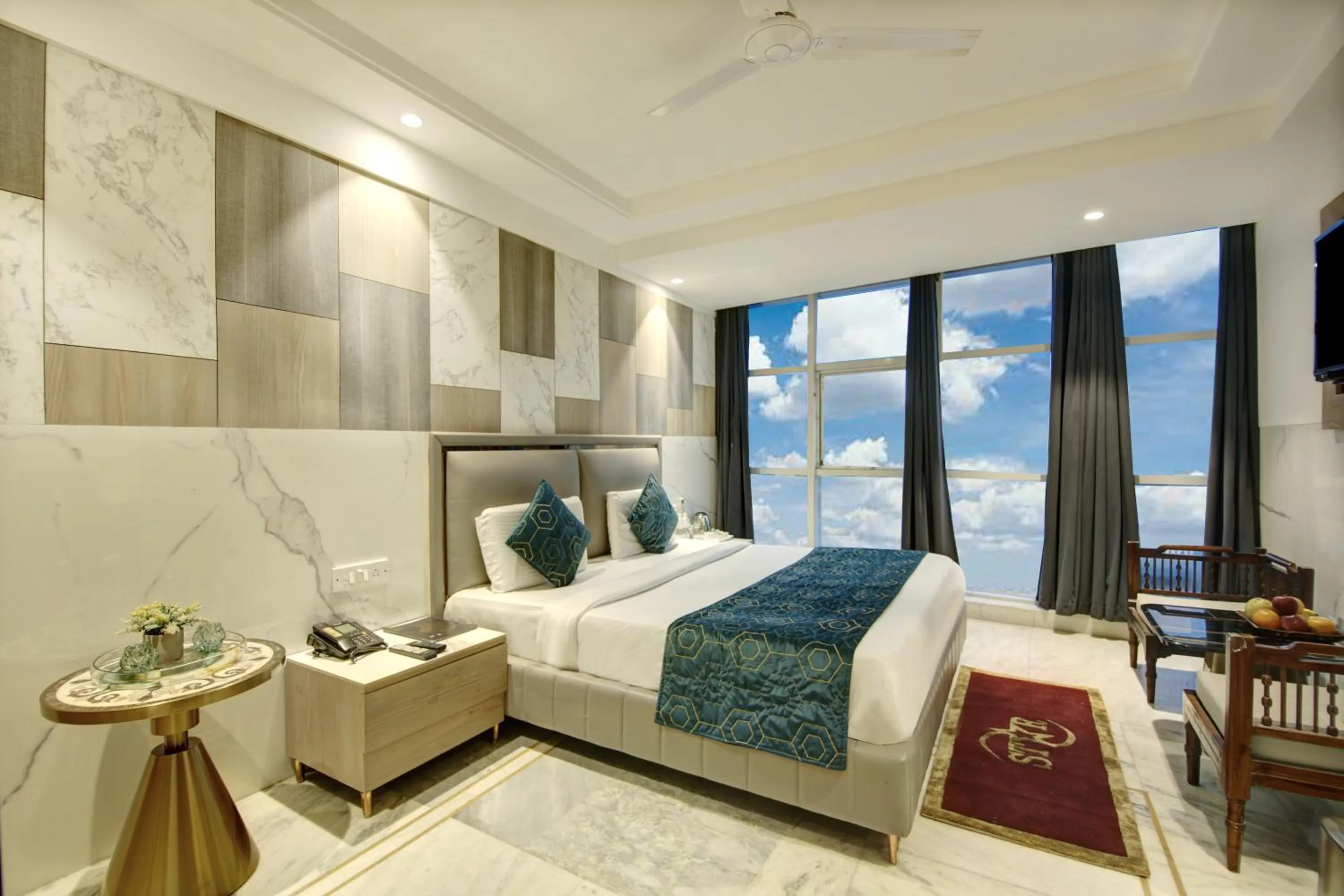 Photo of the whole room, Bed in Hotel International Inn - Near Delhi Airport