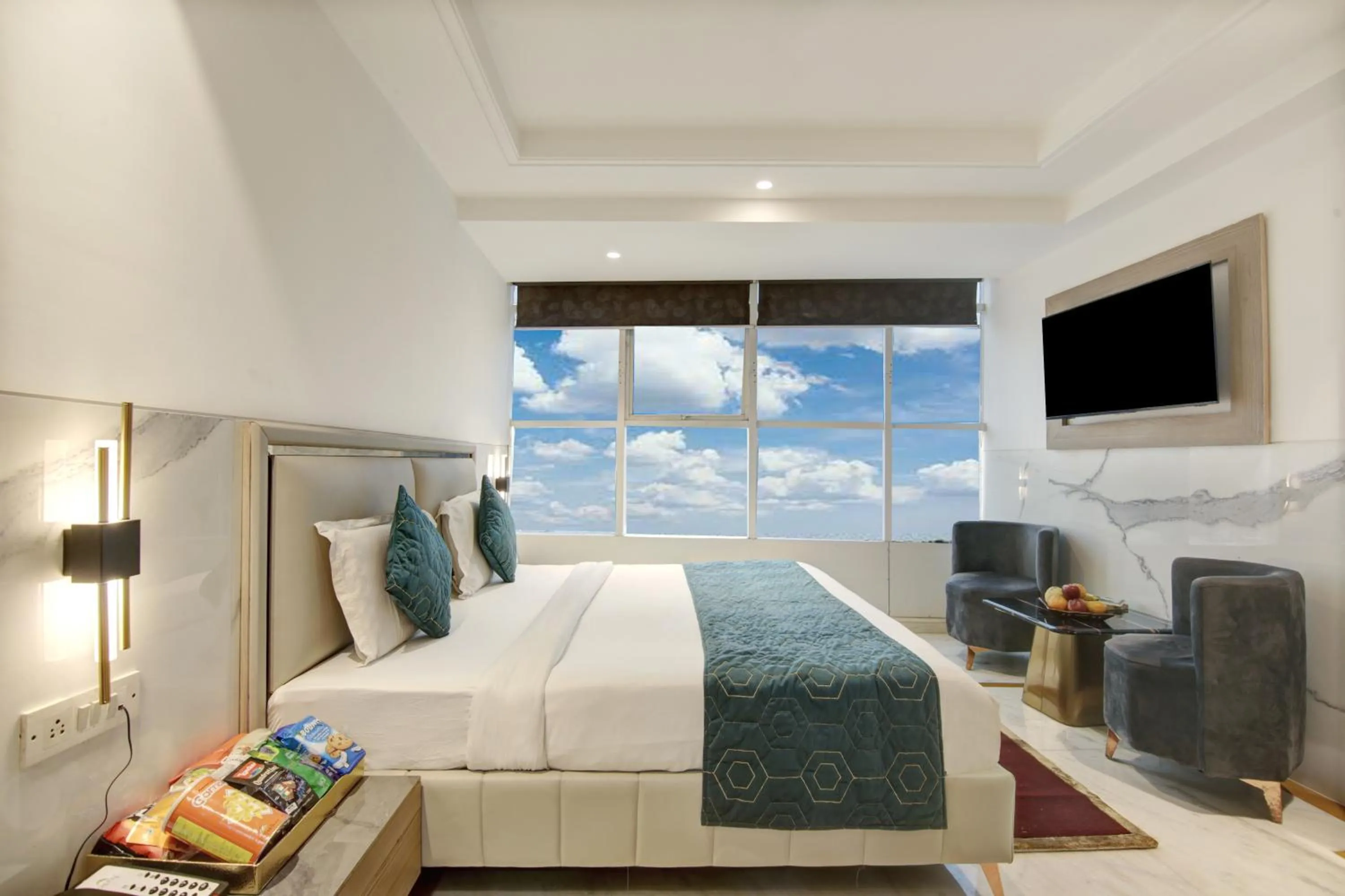 Photo of the whole room, Bed in Hotel International Inn - Near Delhi Airport