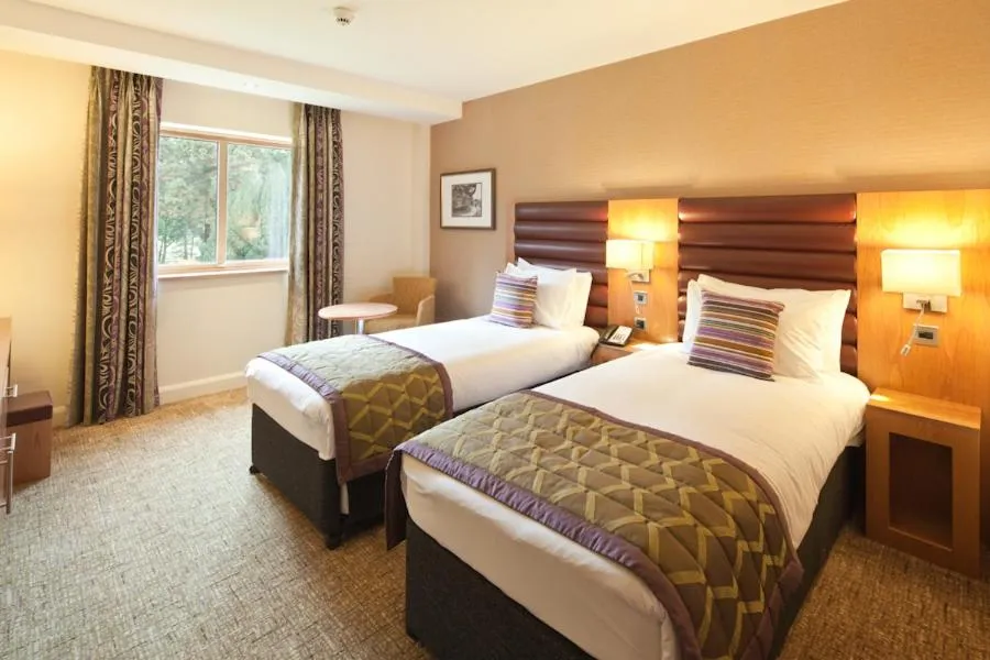 Bed in Drayton Manor Hotel