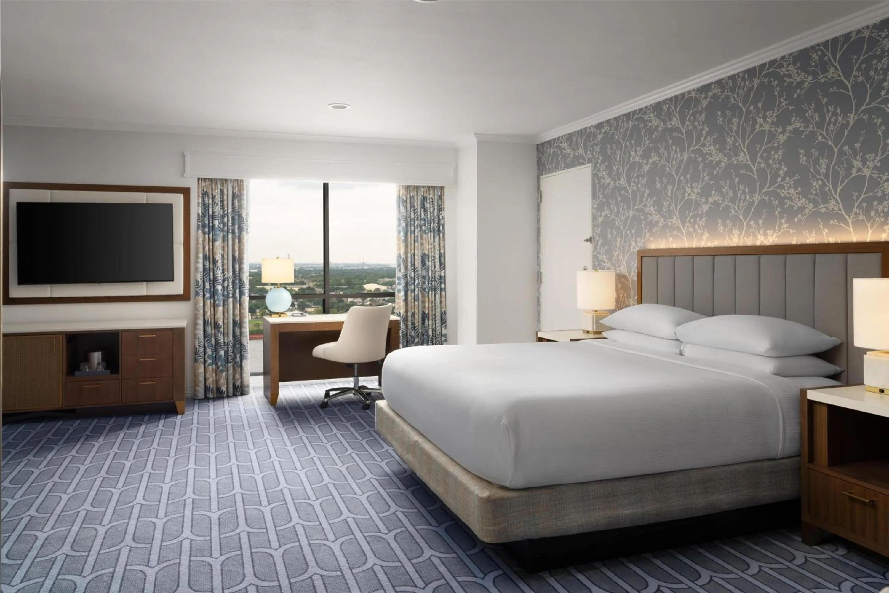 Bedroom, Bed in Hilton New Orleans Riverside