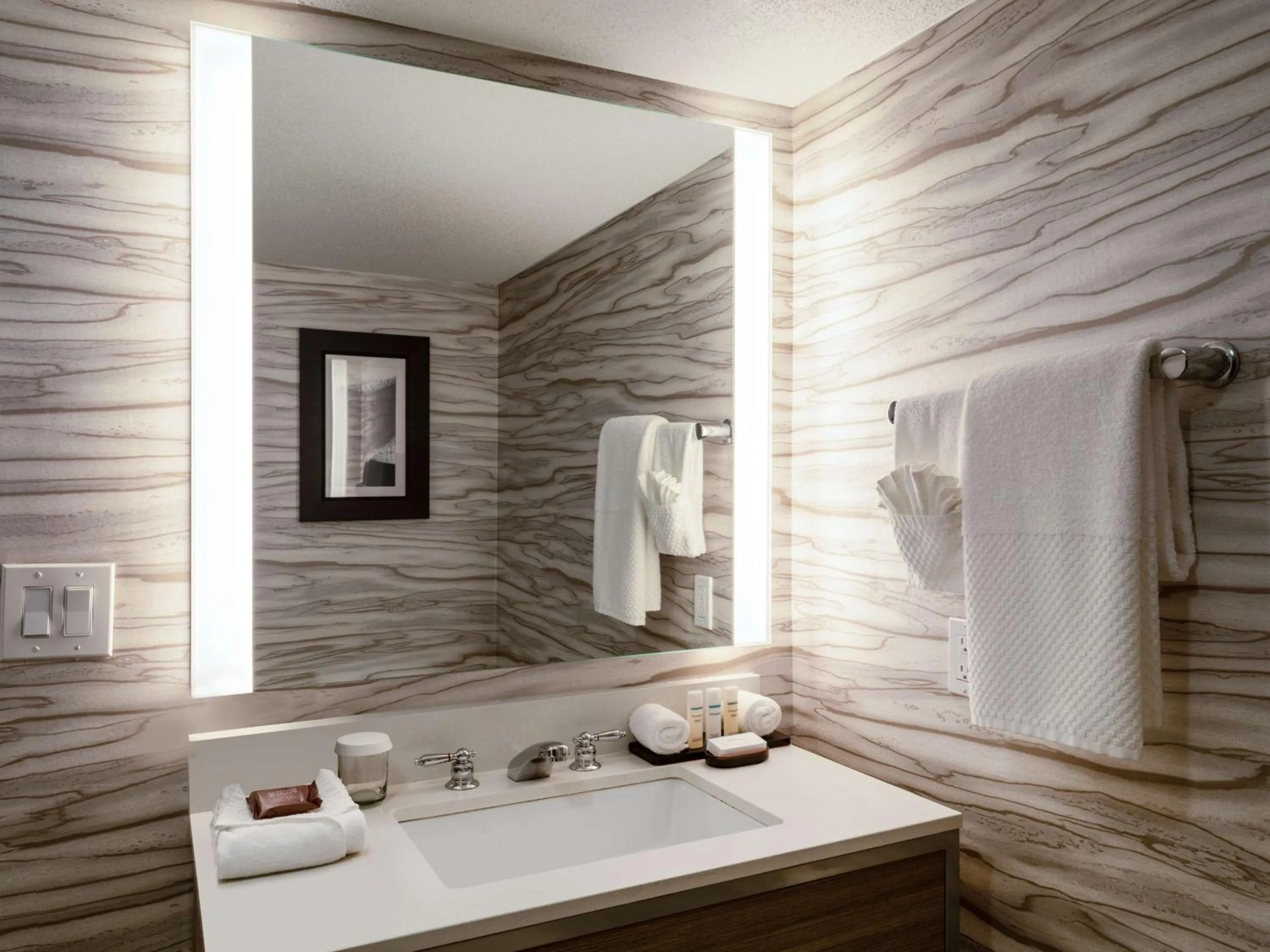 Bathroom in Embassy Suites Baltimore - North/Hunt Valley