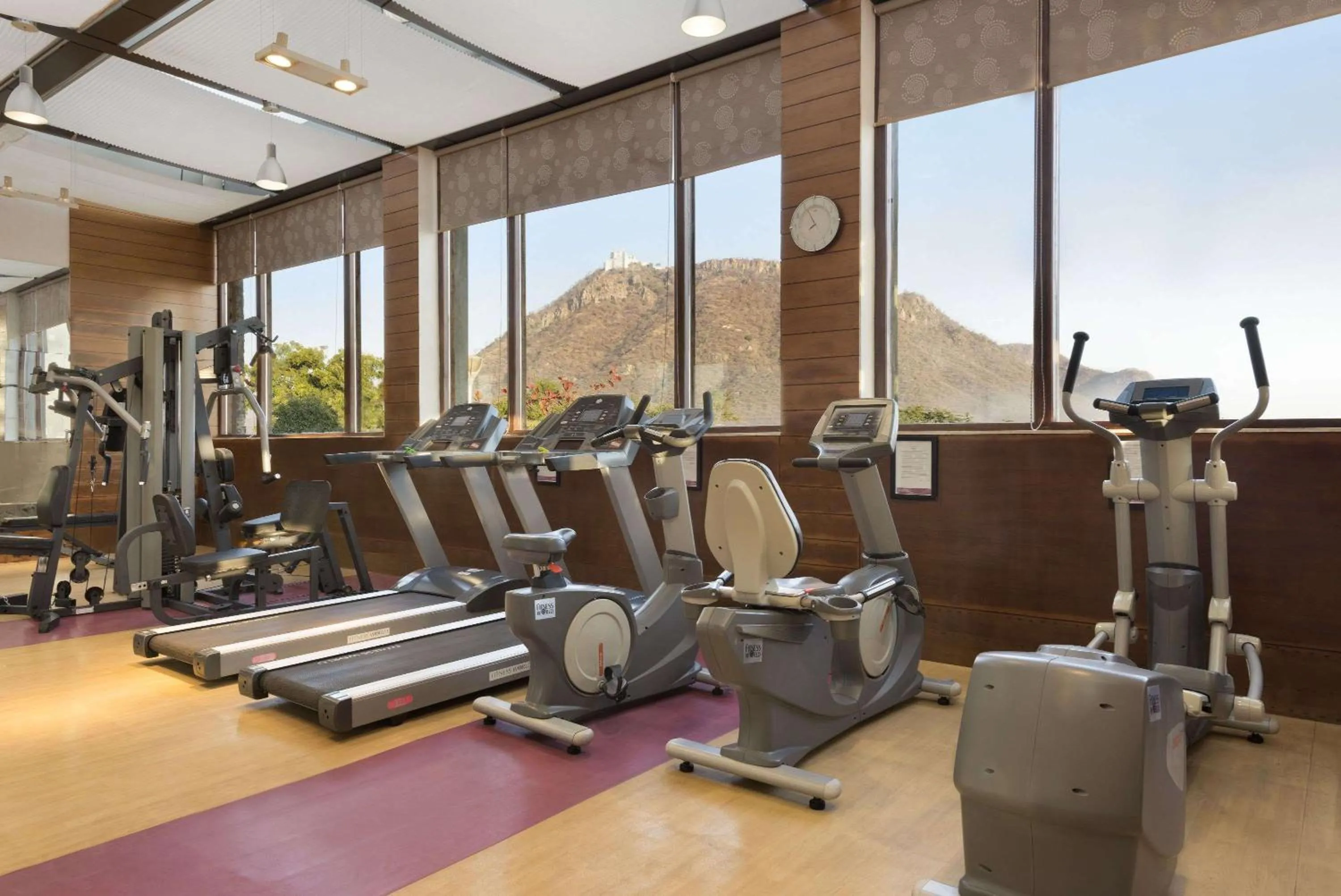 Fitness centre/facilities in Ramada by Wyndham Udaipur Resort and Spa