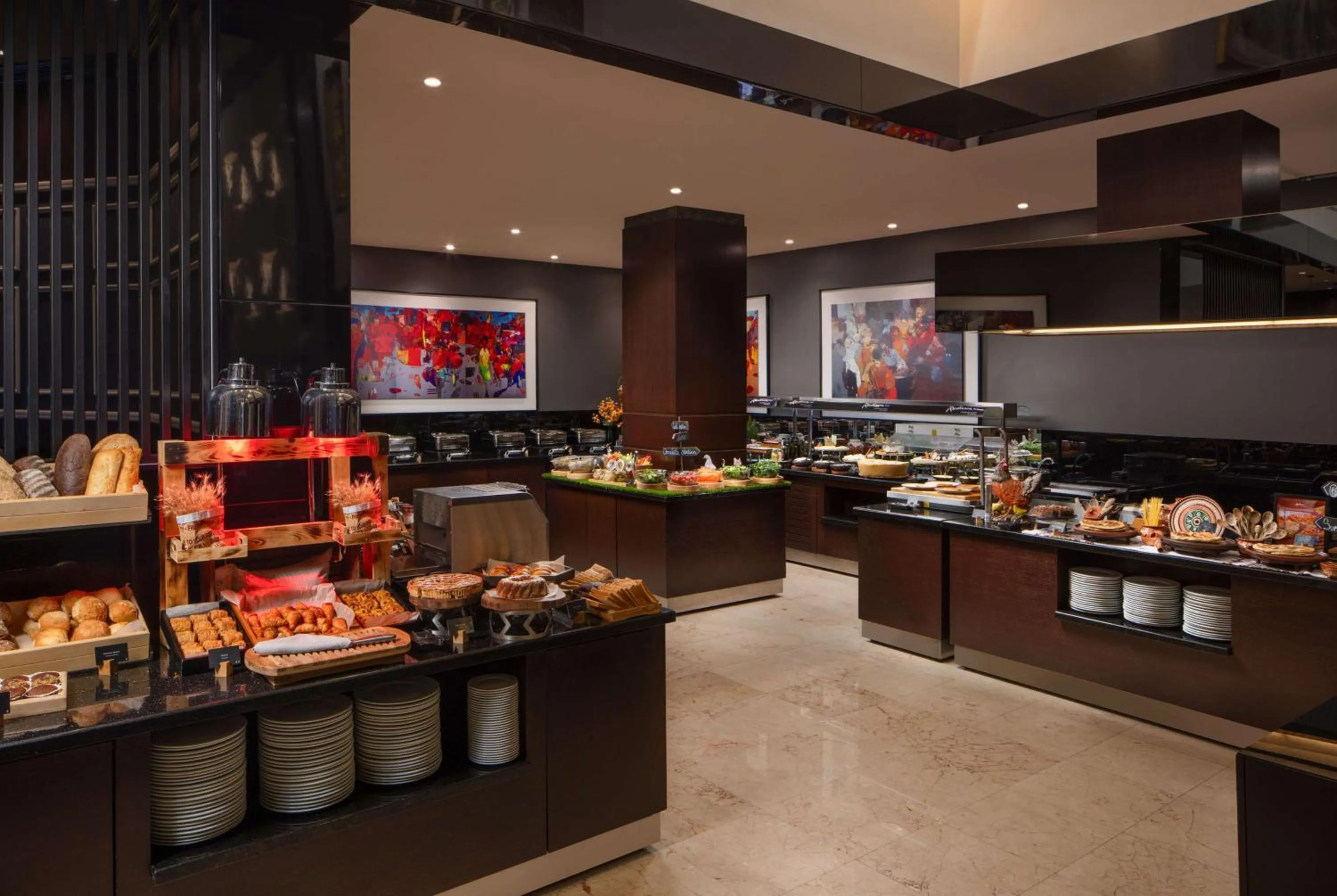 Breakfast in Radisson Blu Leogrand Hotel