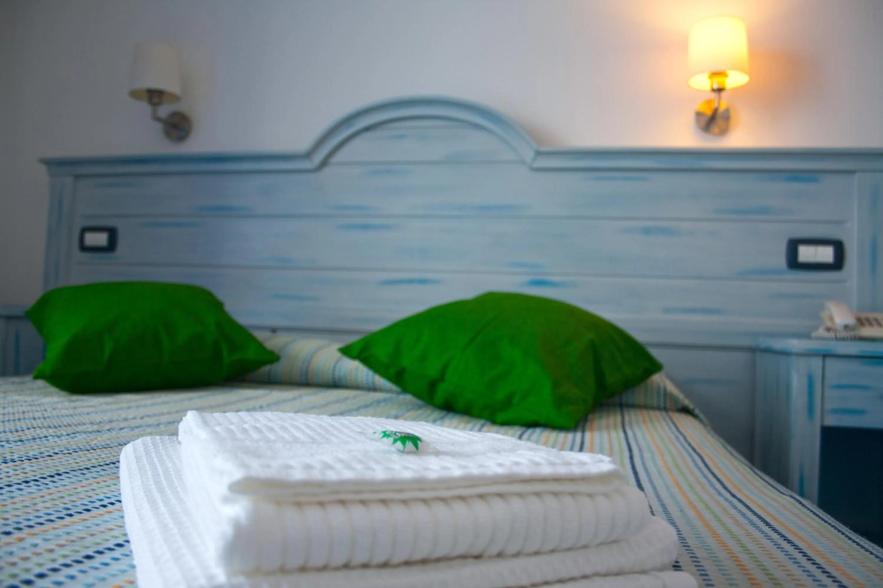 Bed in Blue Moon Hotel