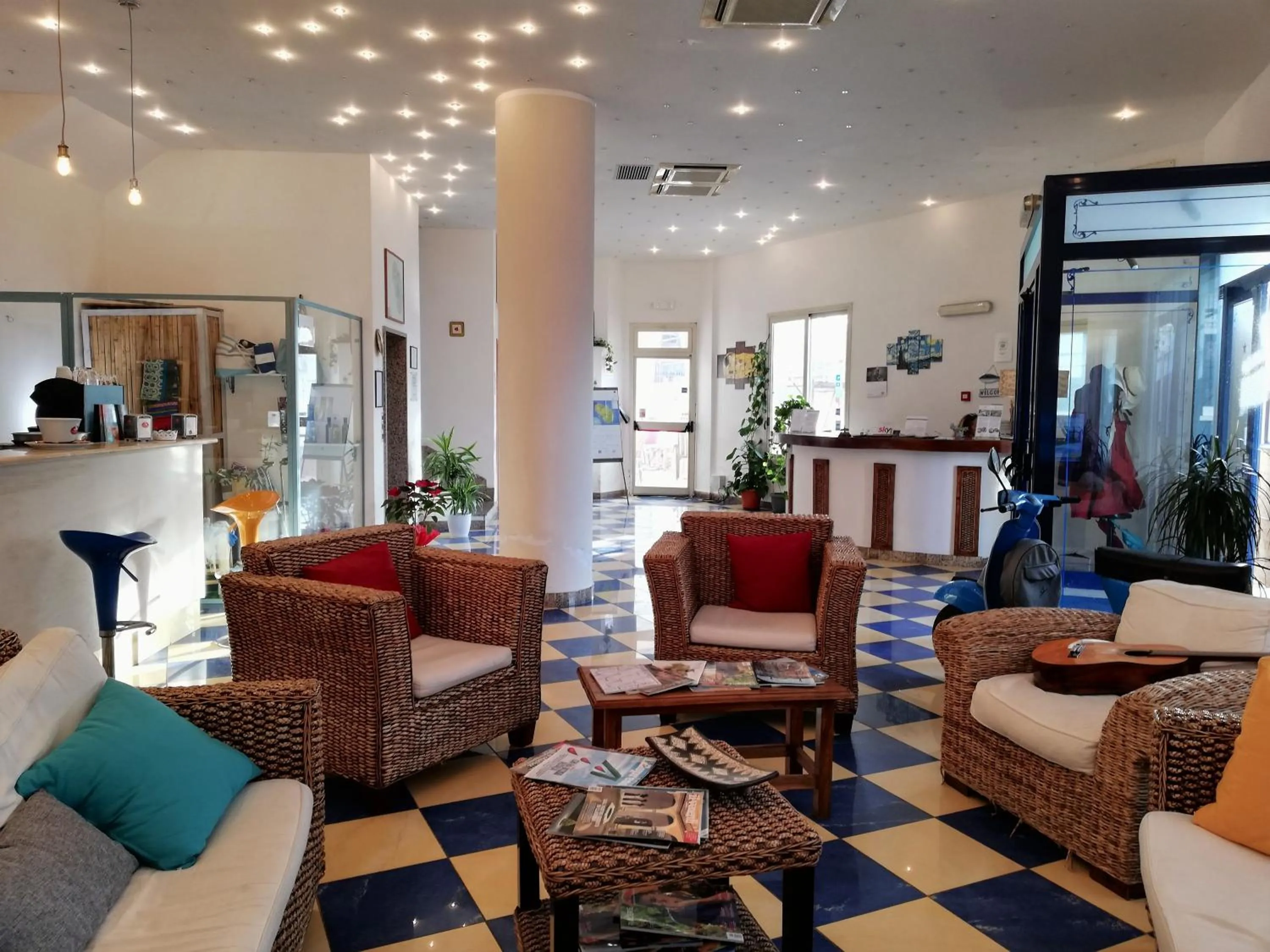 Communal lounge/ TV room in Blue Moon Hotel