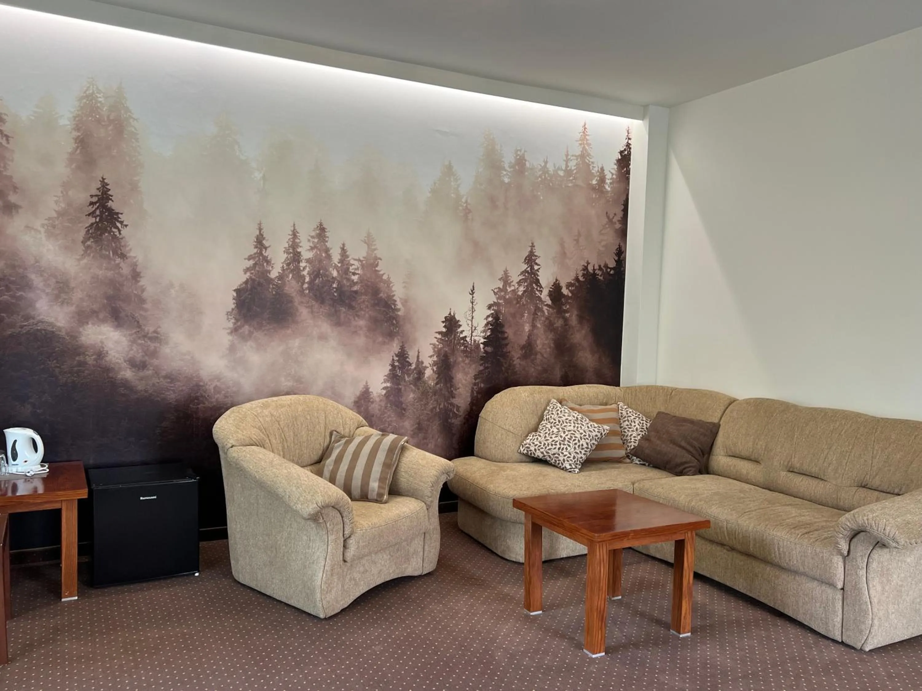 Seating area in Willa Halka