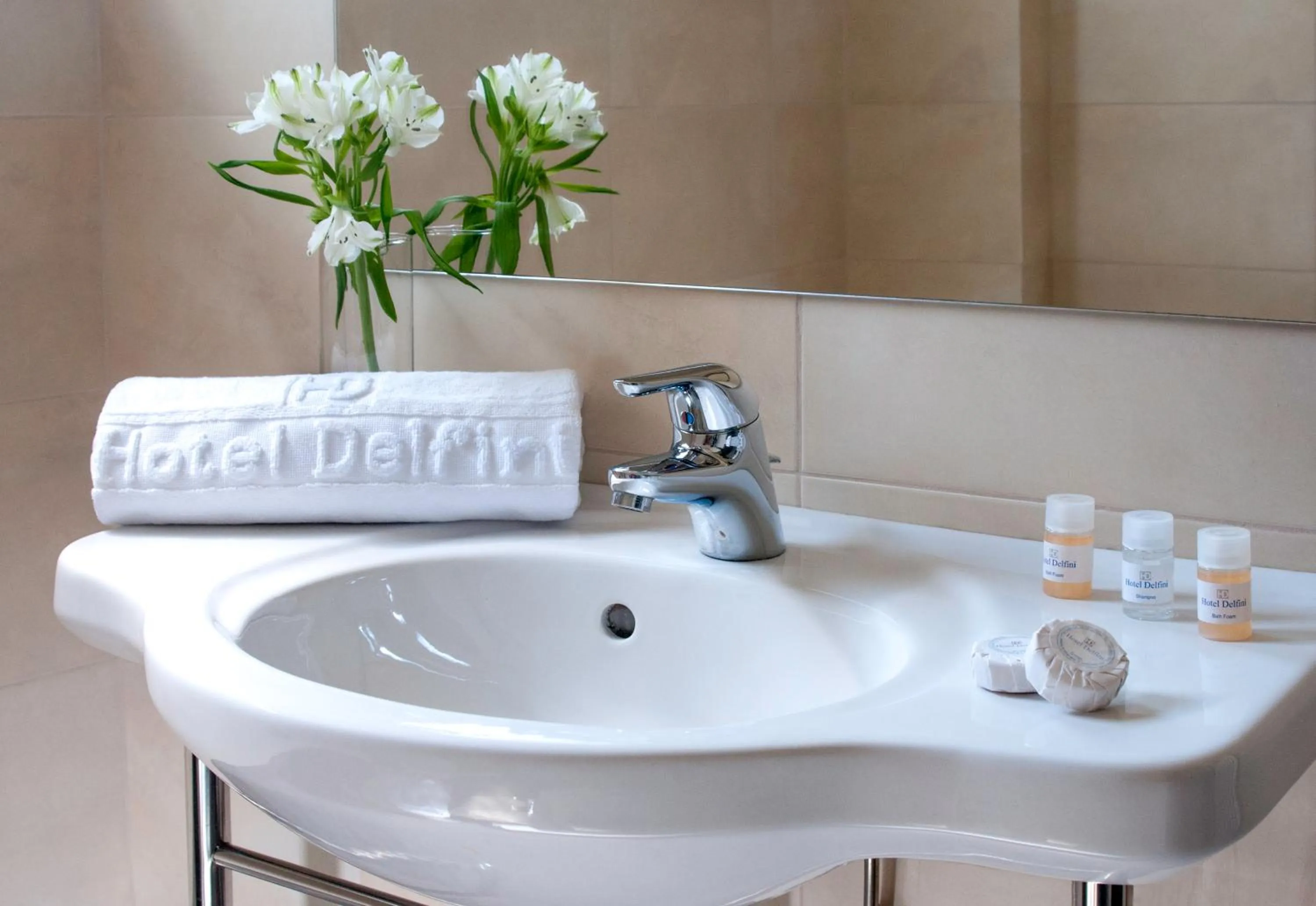 Bathroom in Hotel Delfini