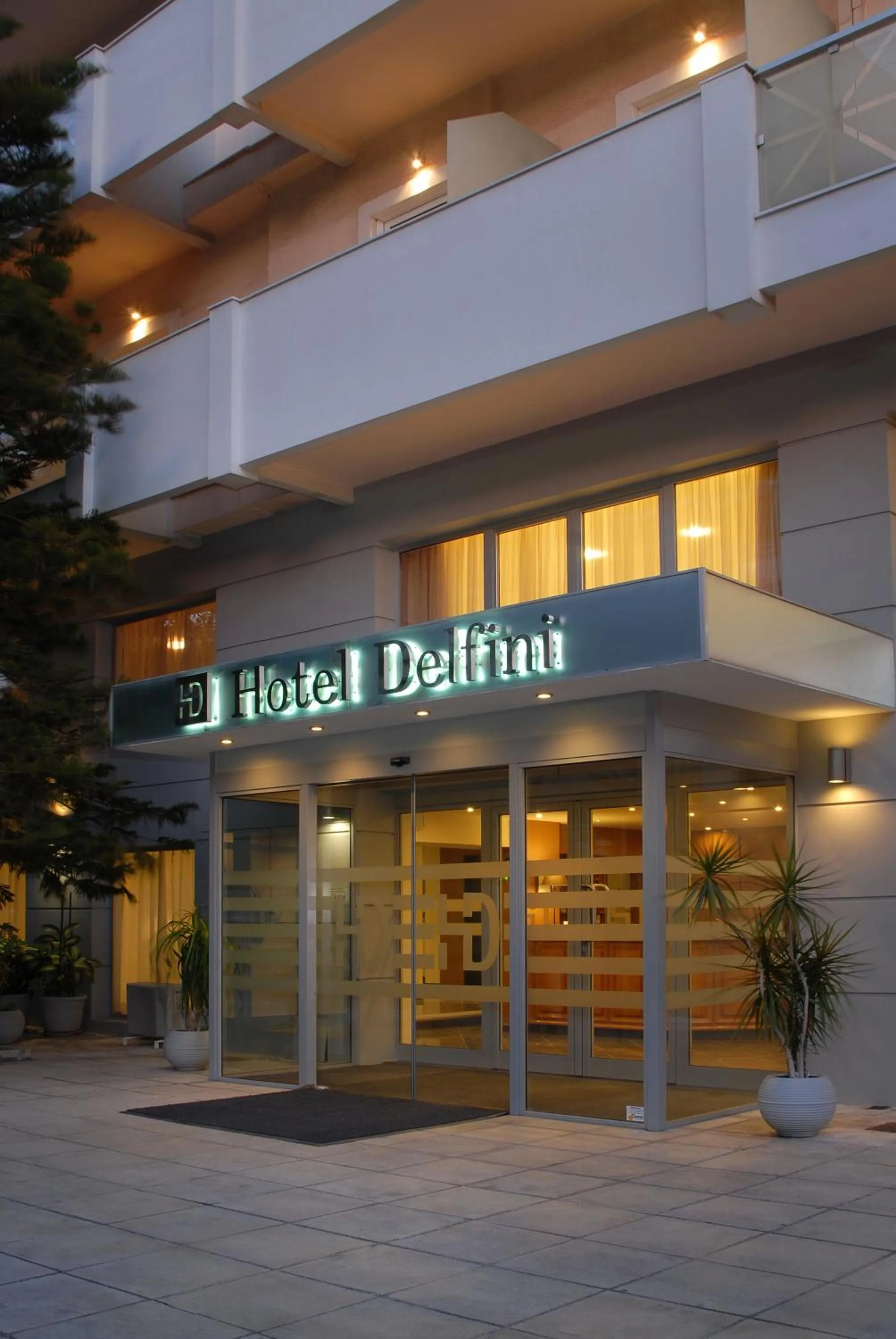 Facade/entrance in Hotel Delfini