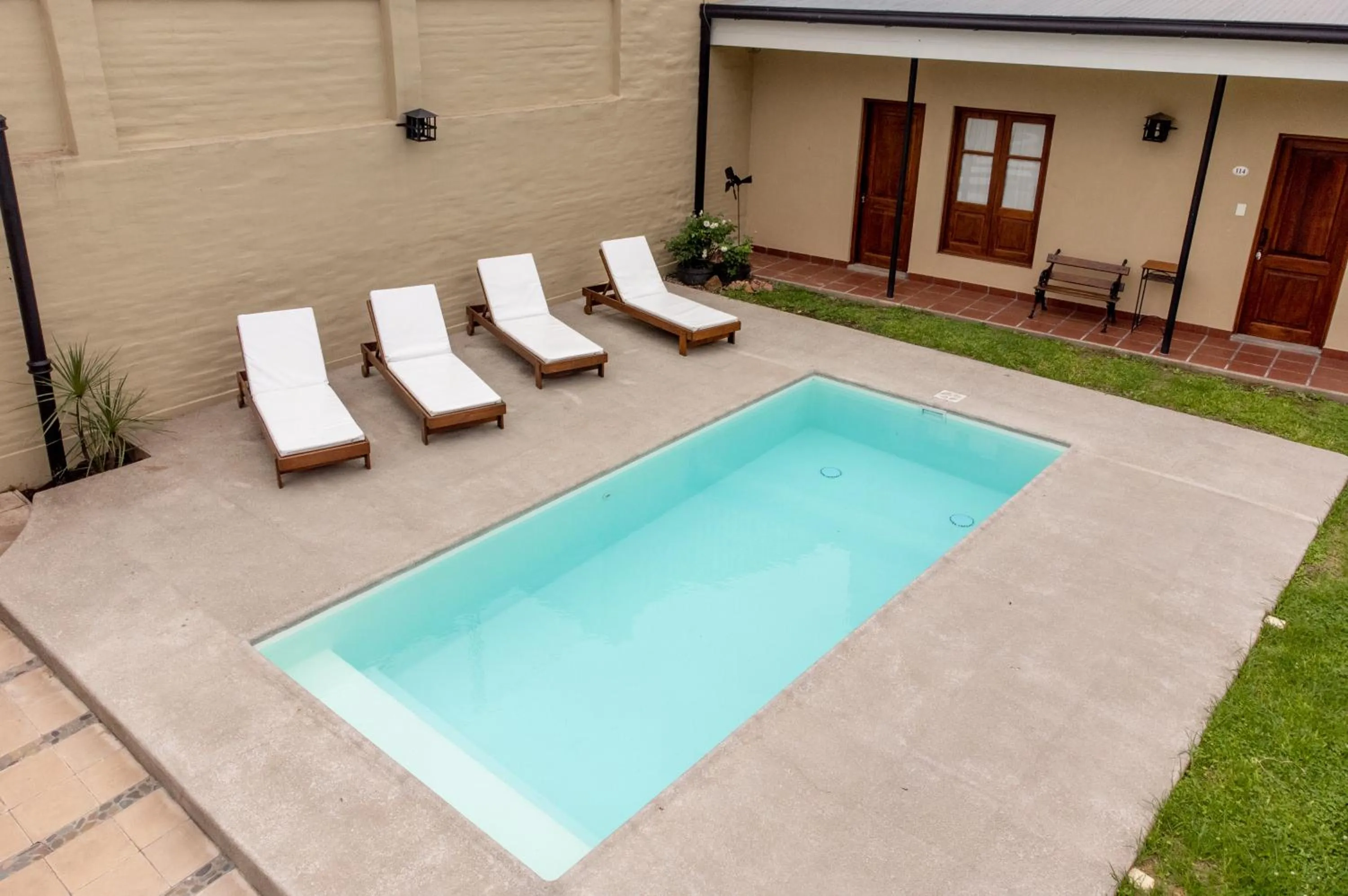 Pool view in El Arribo Hotel