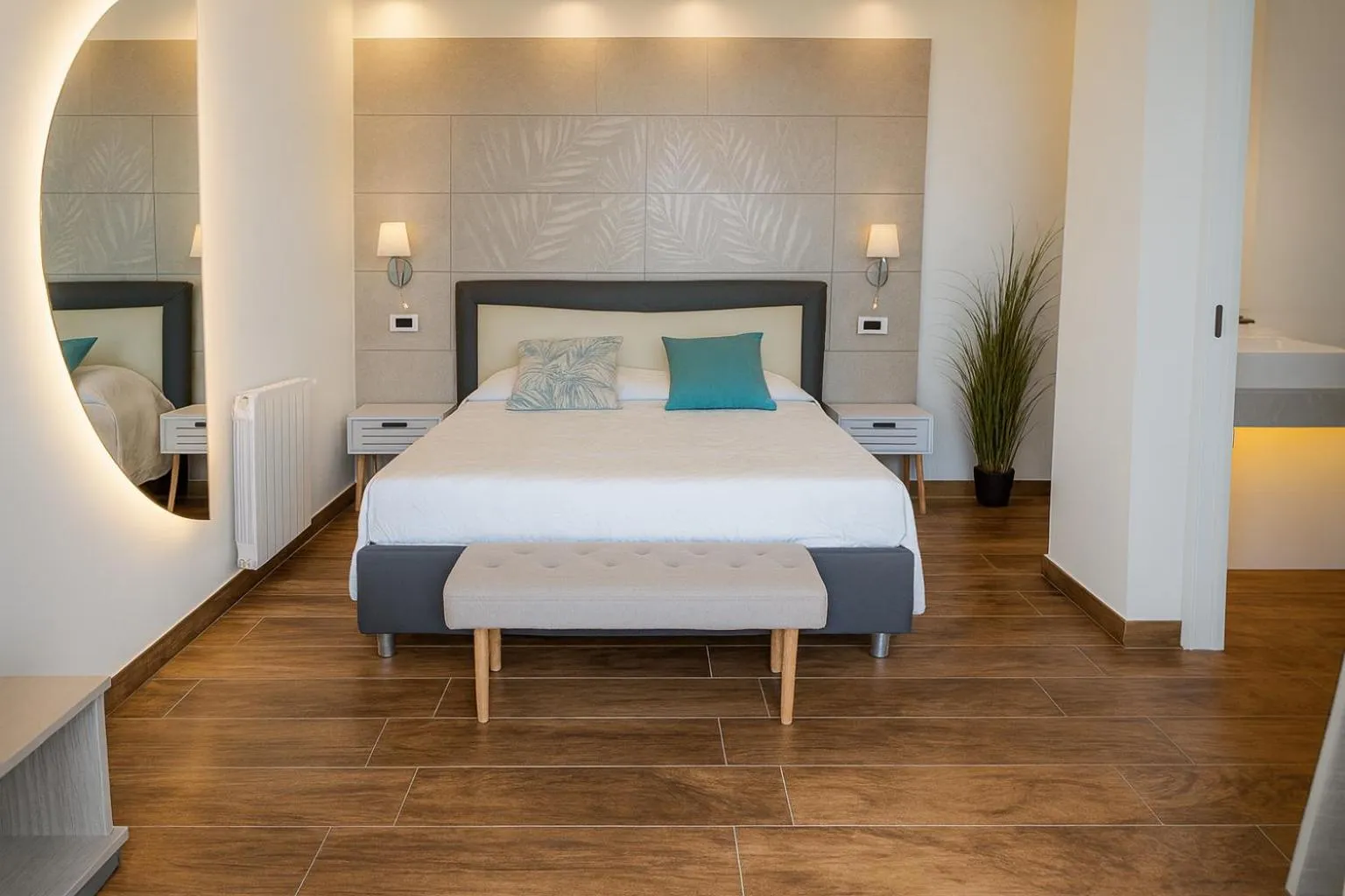 Bed in Hotel Antica Cascina Del Golfo