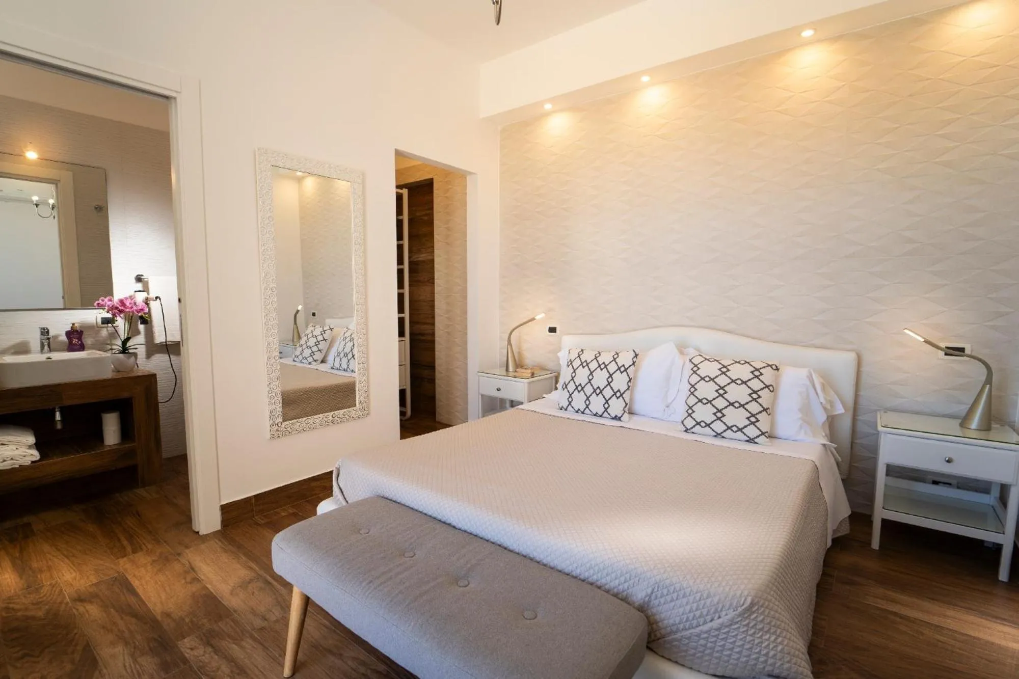 Bed in Hotel Antica Cascina Del Golfo