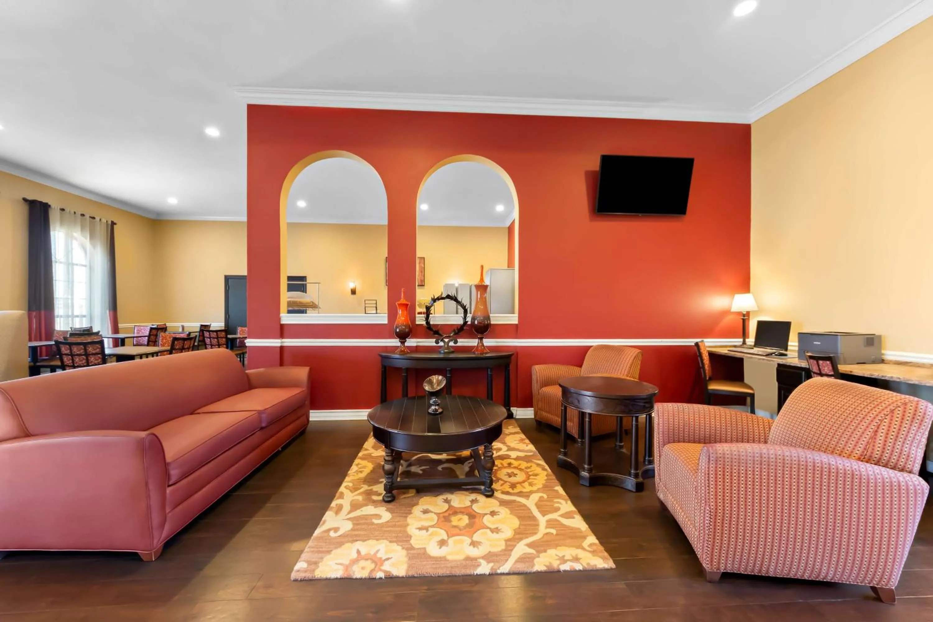 Lobby or reception in SureStay Plus by Best Western San Antonio Fiesta Inn