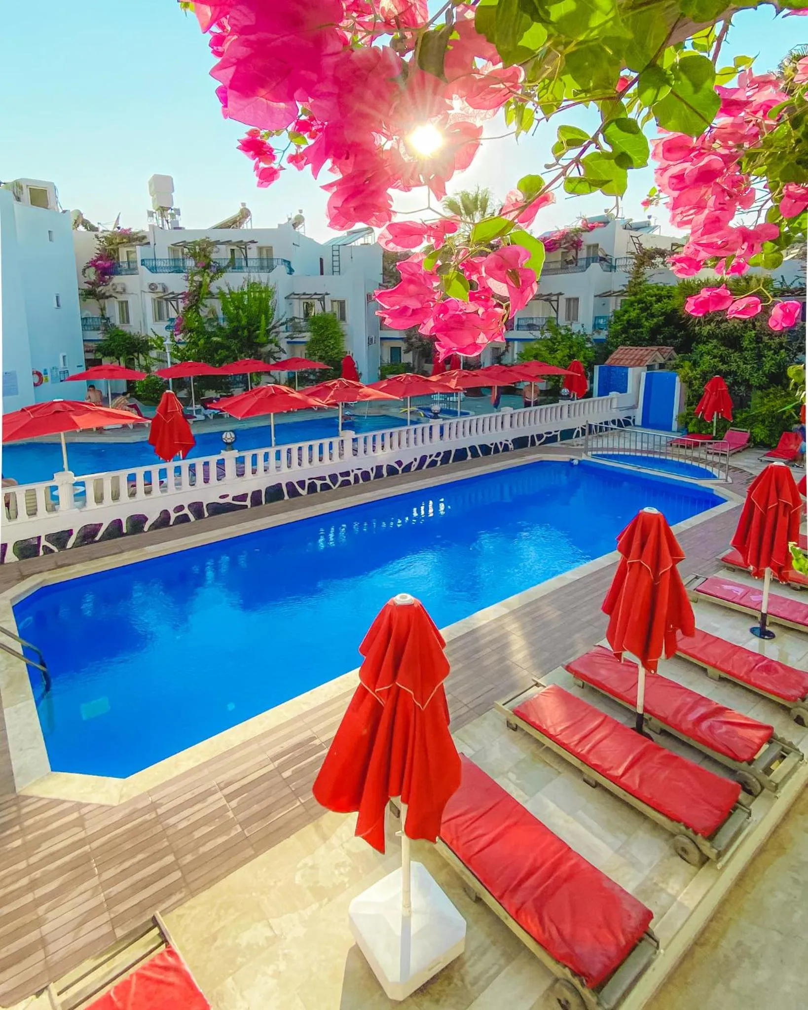 Pool view in The Hello Hotel