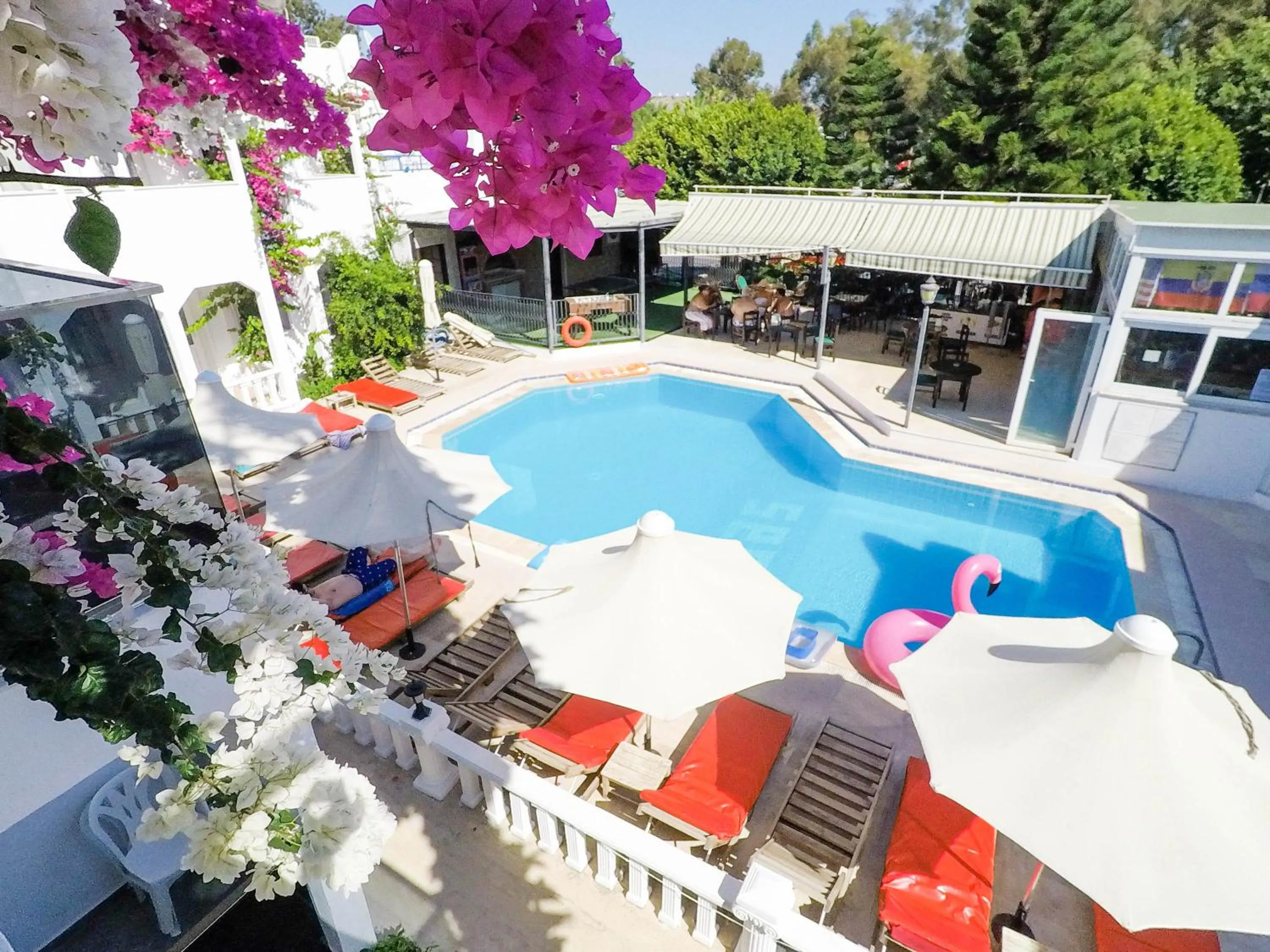 Pool view in The Hello Hotel