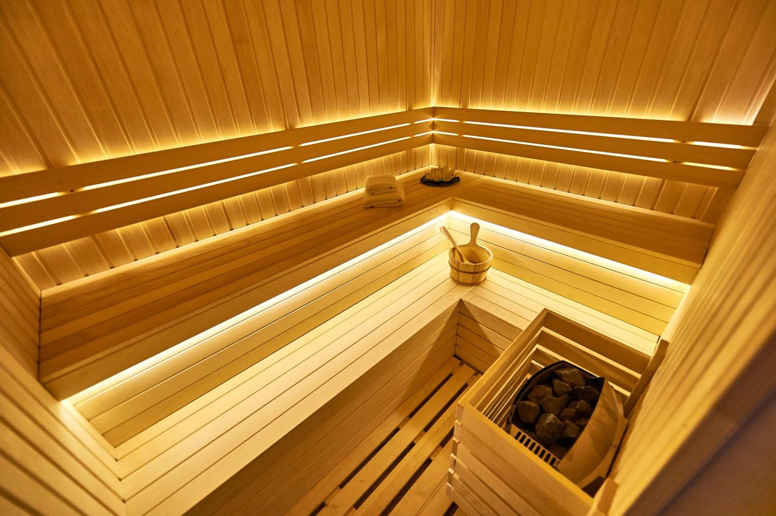 Sauna in Perla Residence Hotel & SPA