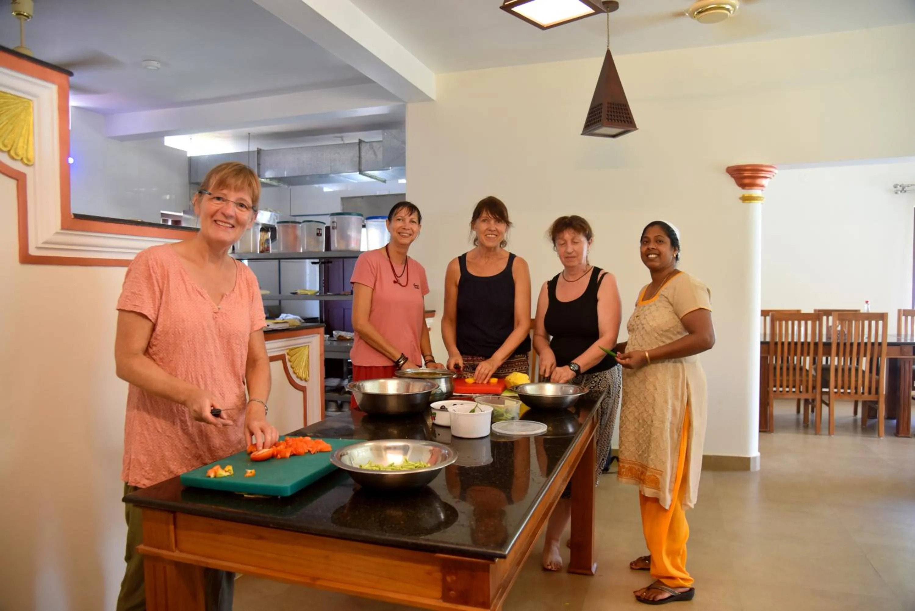 People in Marari Green Villas