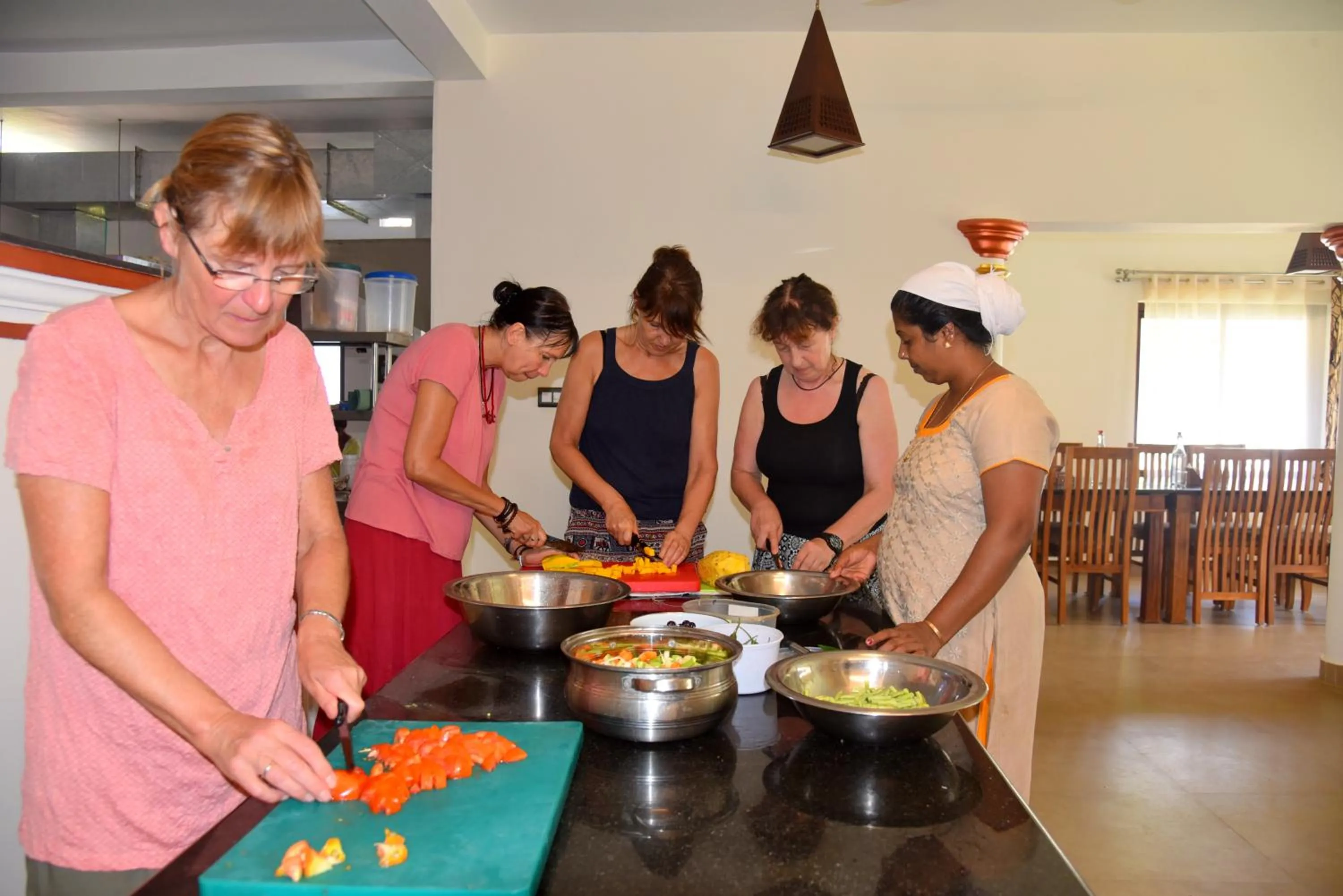 People in Marari Green Villas