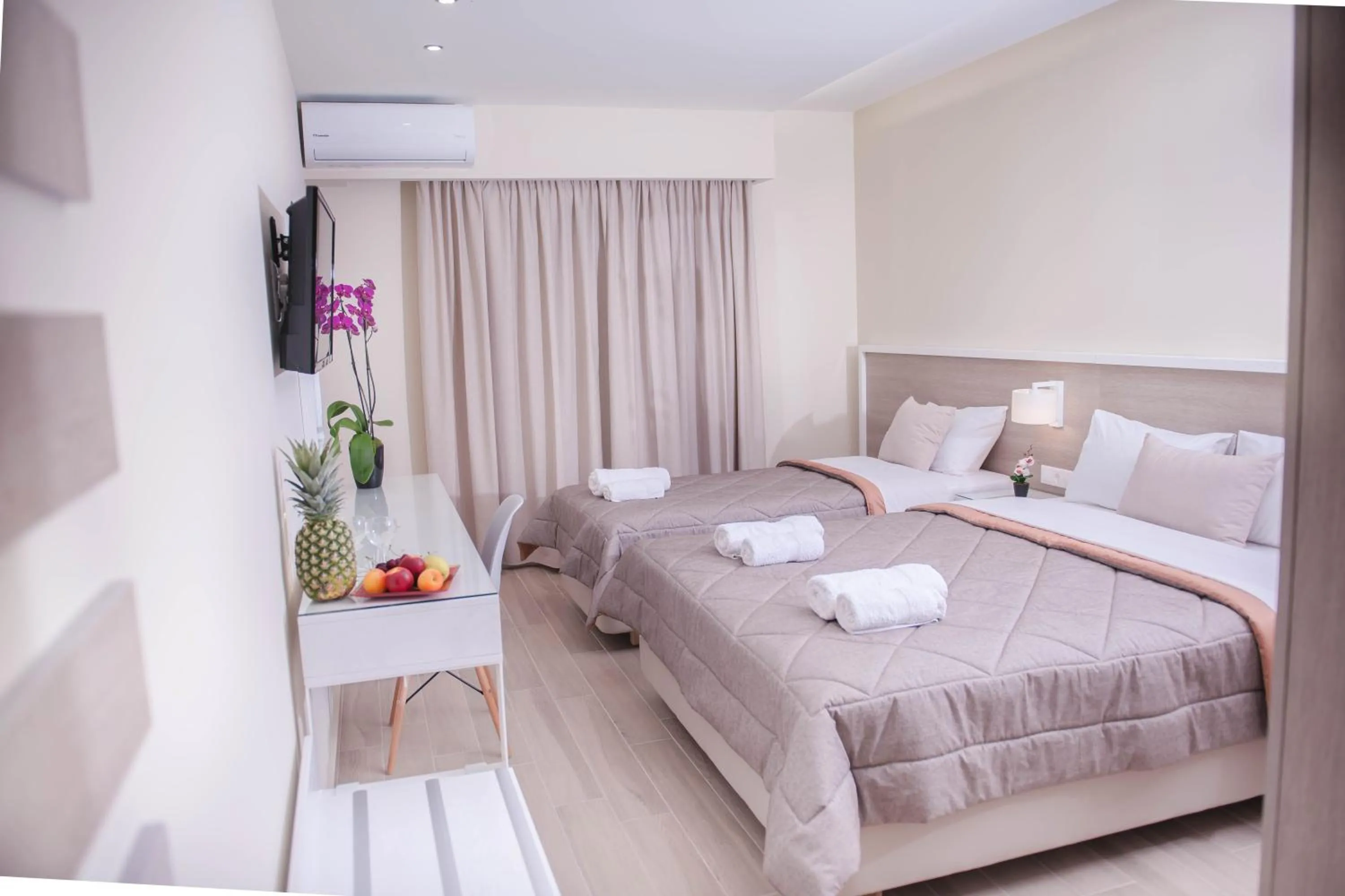 Bed in Hotel Vizantio