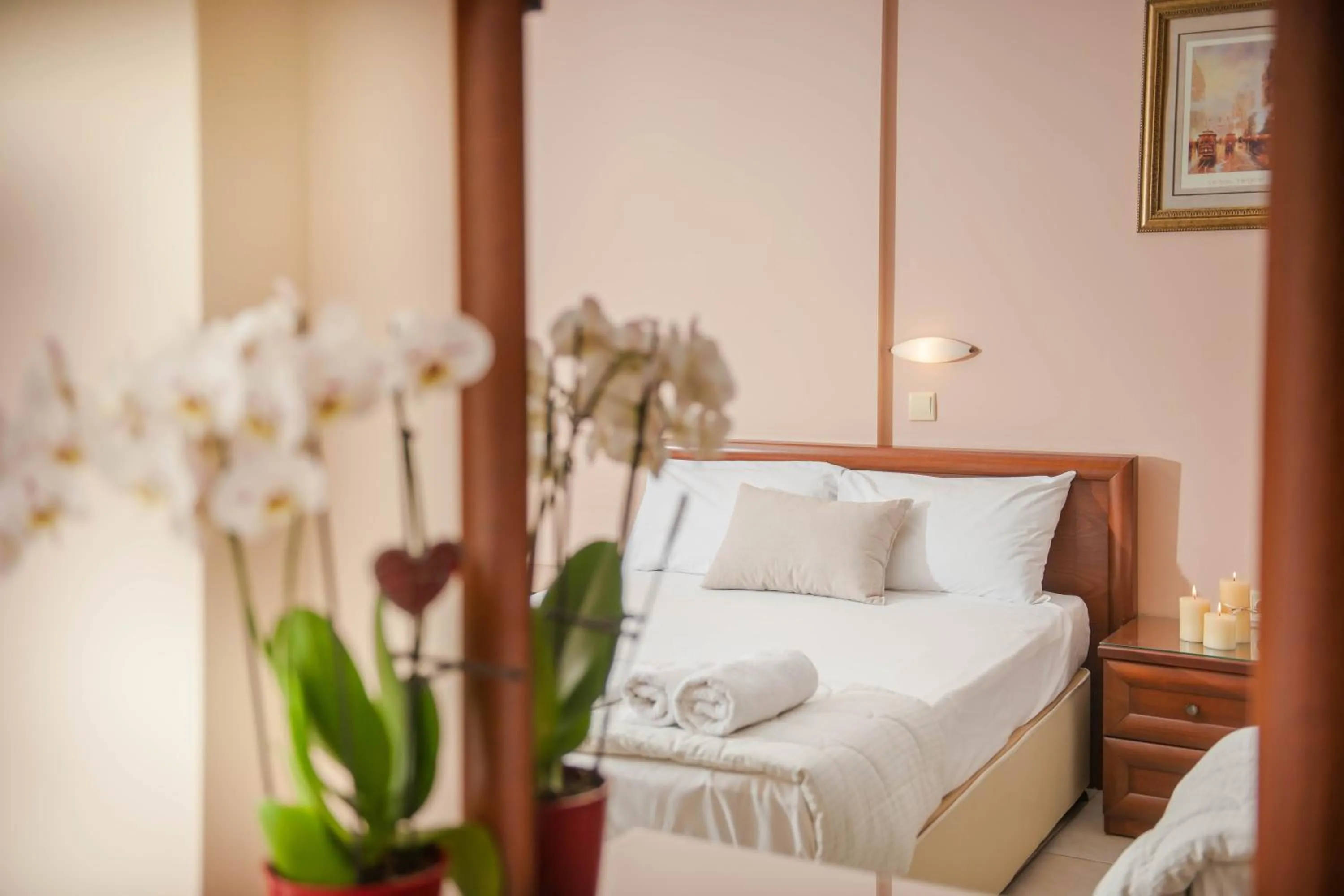 Decorative detail, Bed in Hotel Vizantio