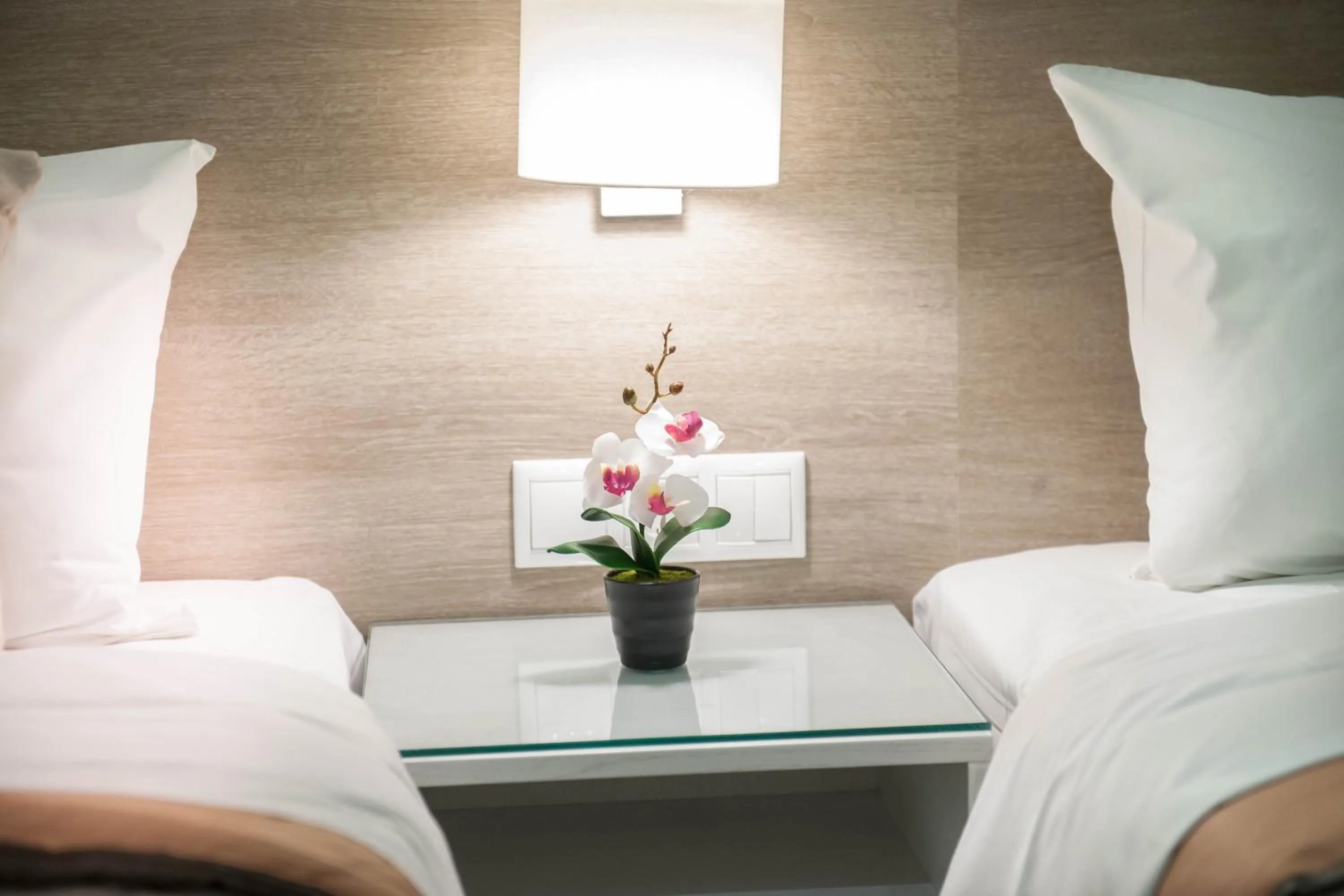 Bed in Hotel Vizantio