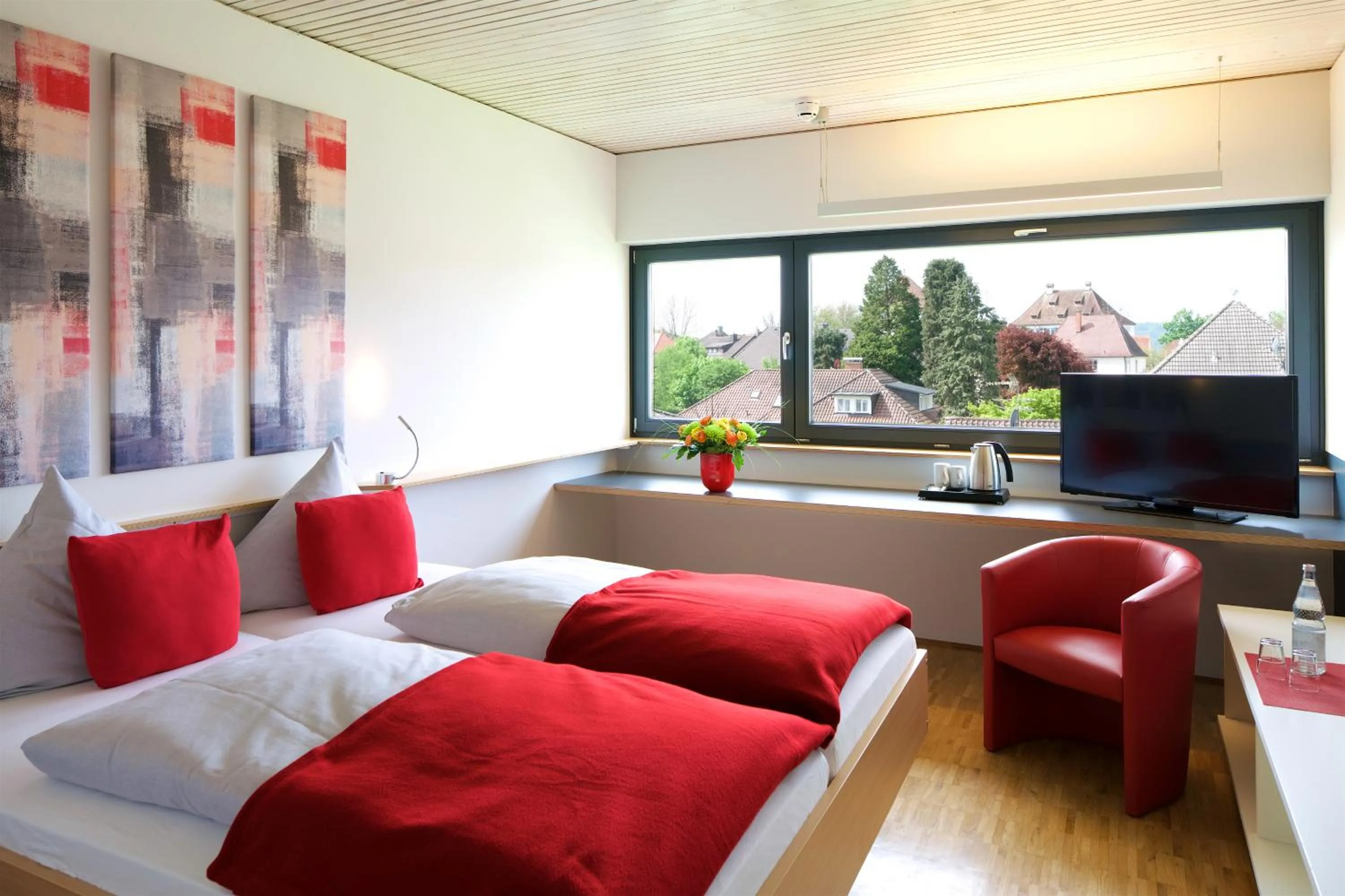 Bed in Bed & Breakfast Rotes Haus