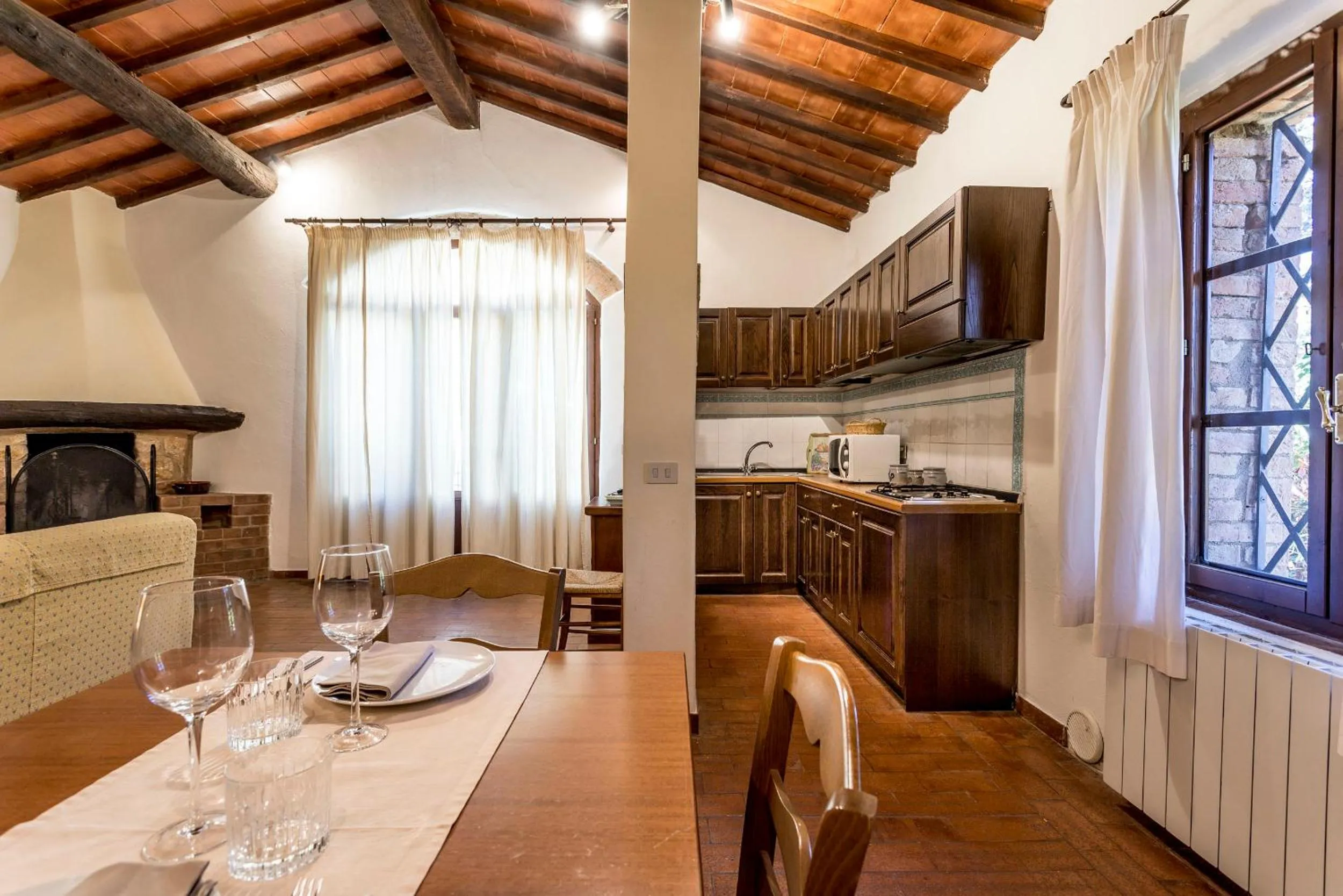 Kitchen or kitchenette in Borgo Il Poggiaccio Residenza Turistico Alberghiera