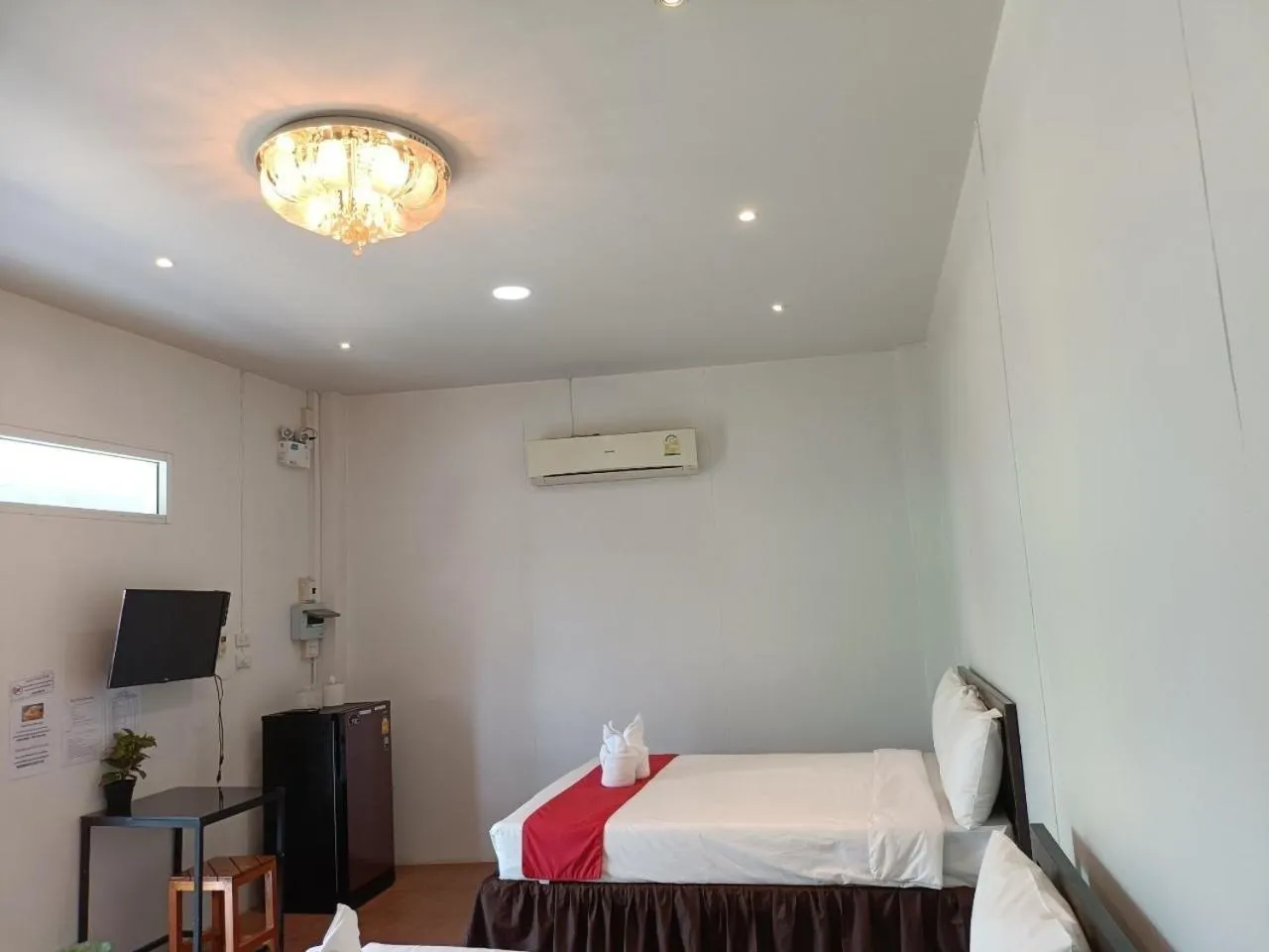 Bed in โรงแรมแอมไอม่อน - Am Amoonds Hotel